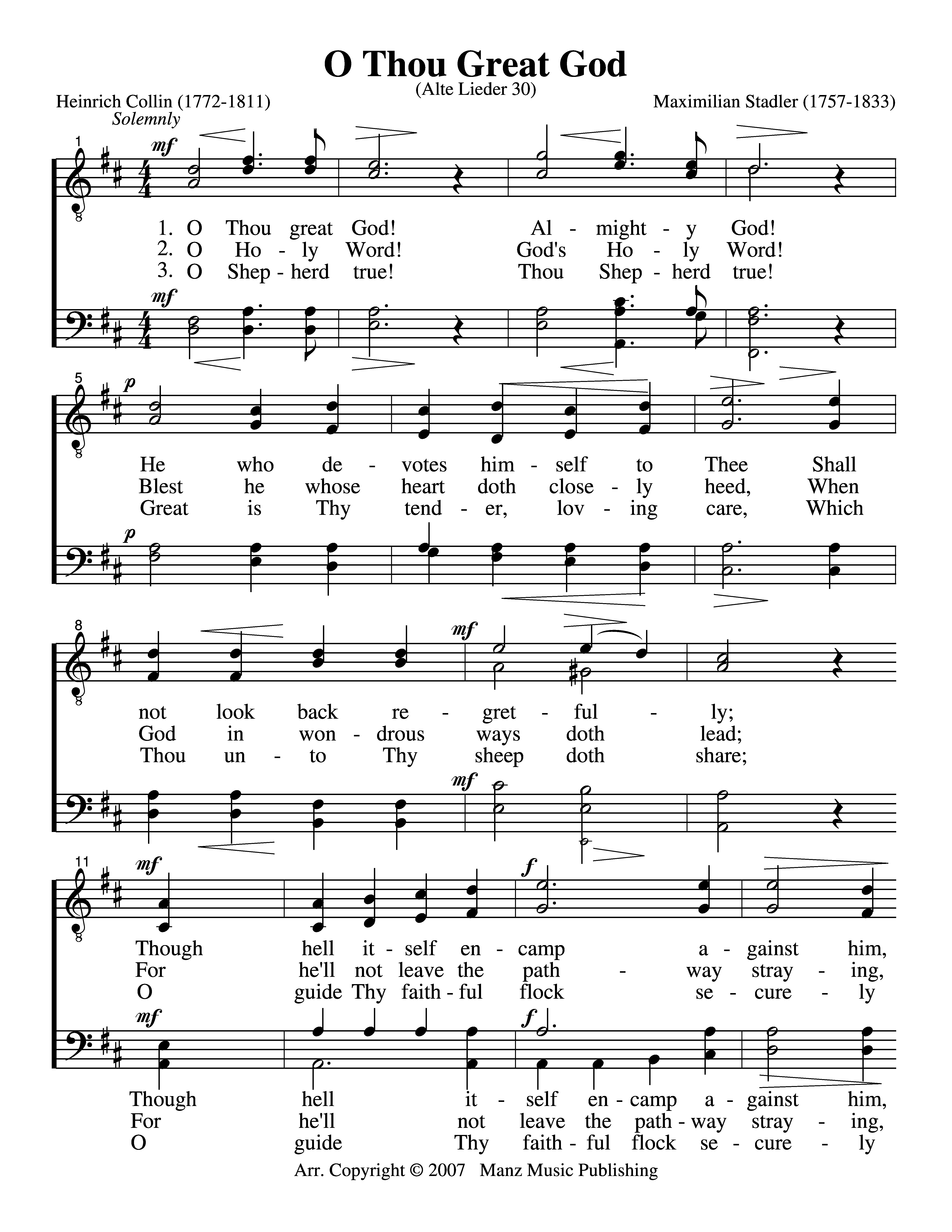 O Thou Great God page 1