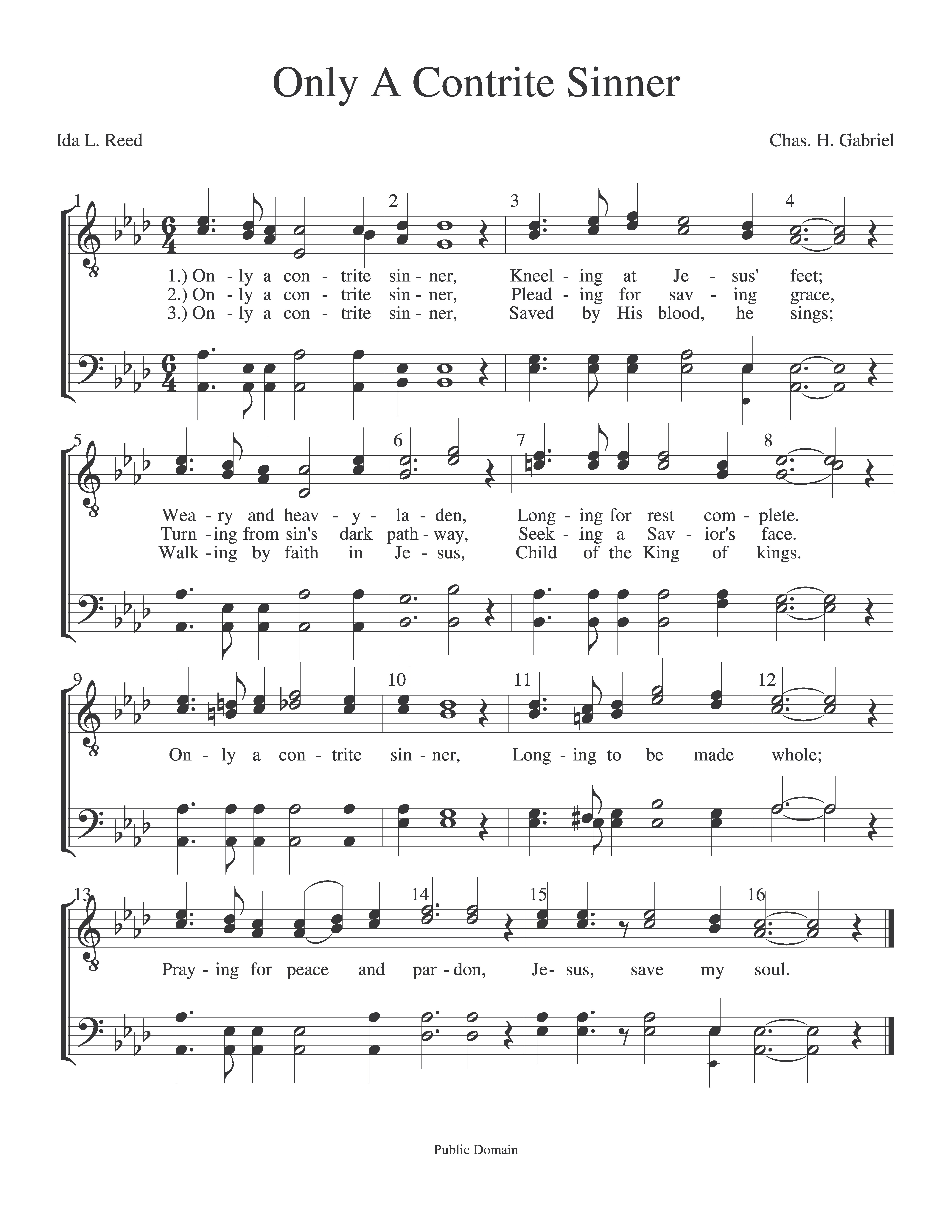 Only A Contrite Sinner