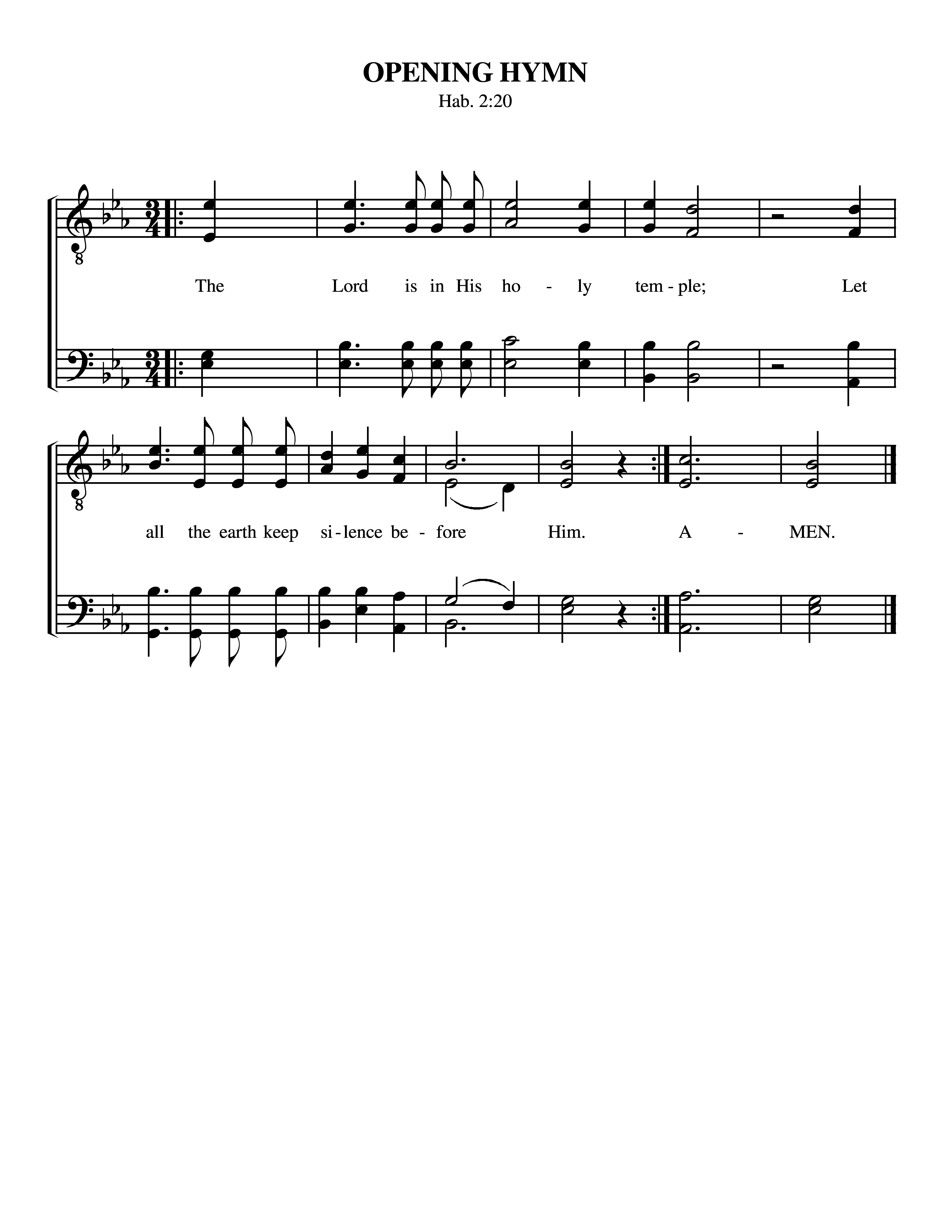 Opening Hymn