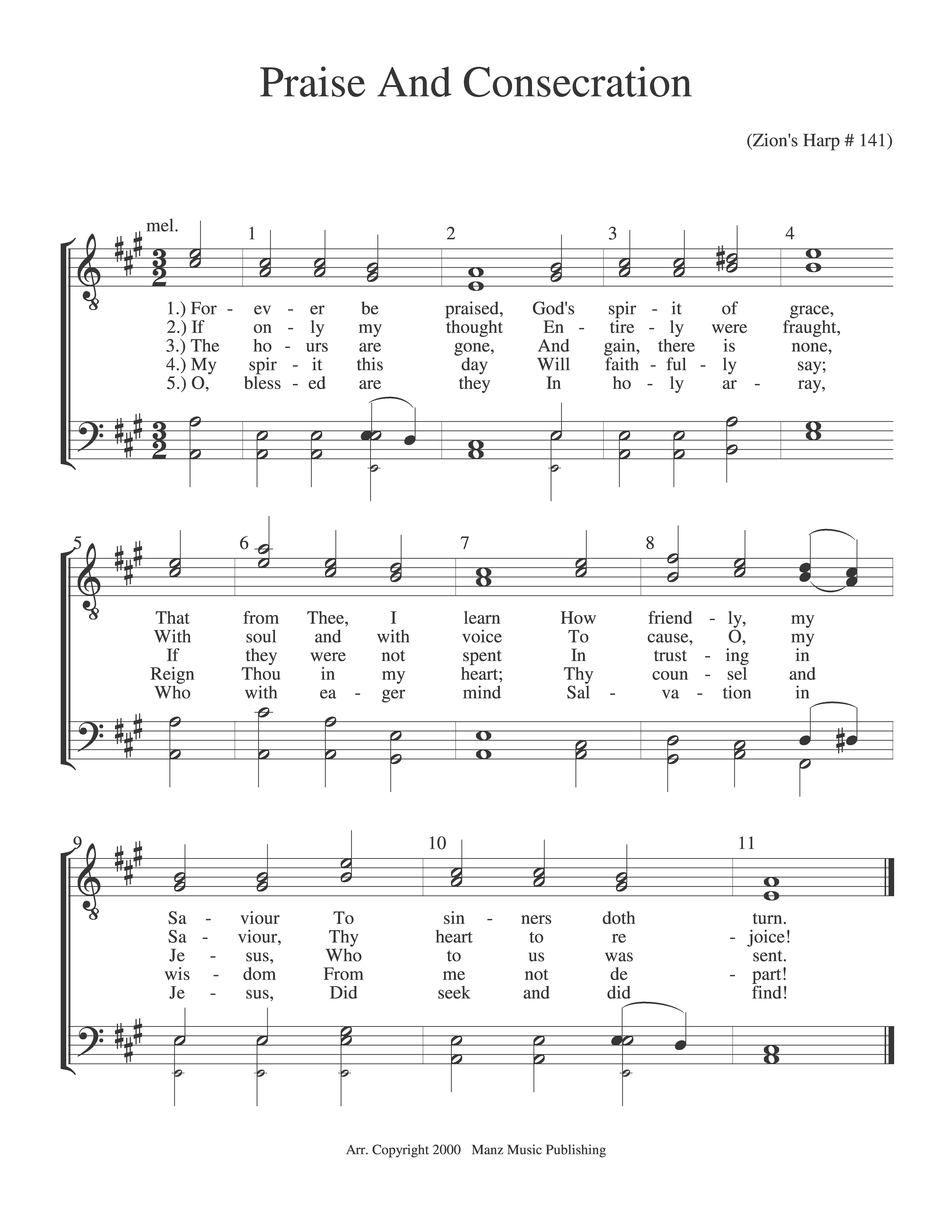 Praise And Consecration