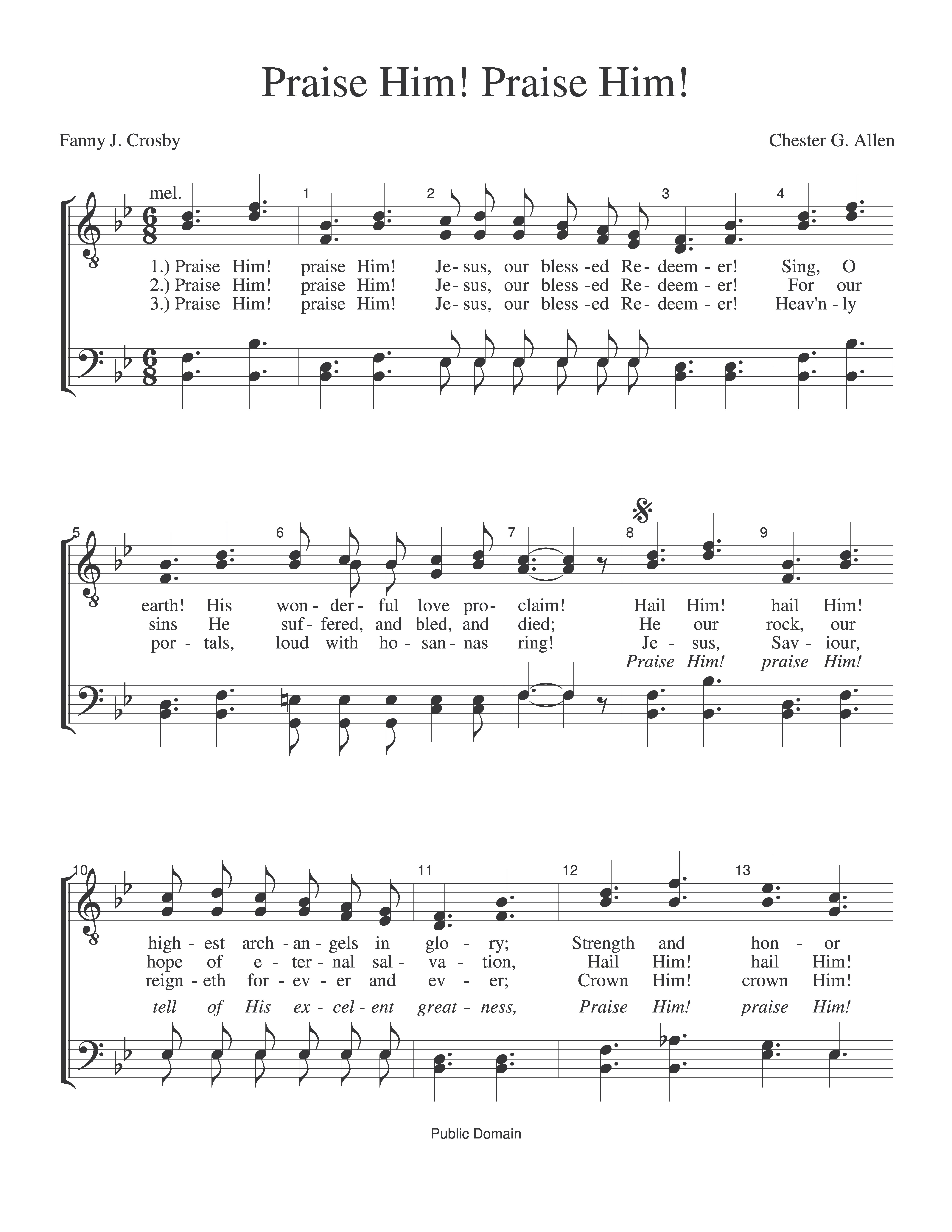 Praise Him! Praise Him! page 1