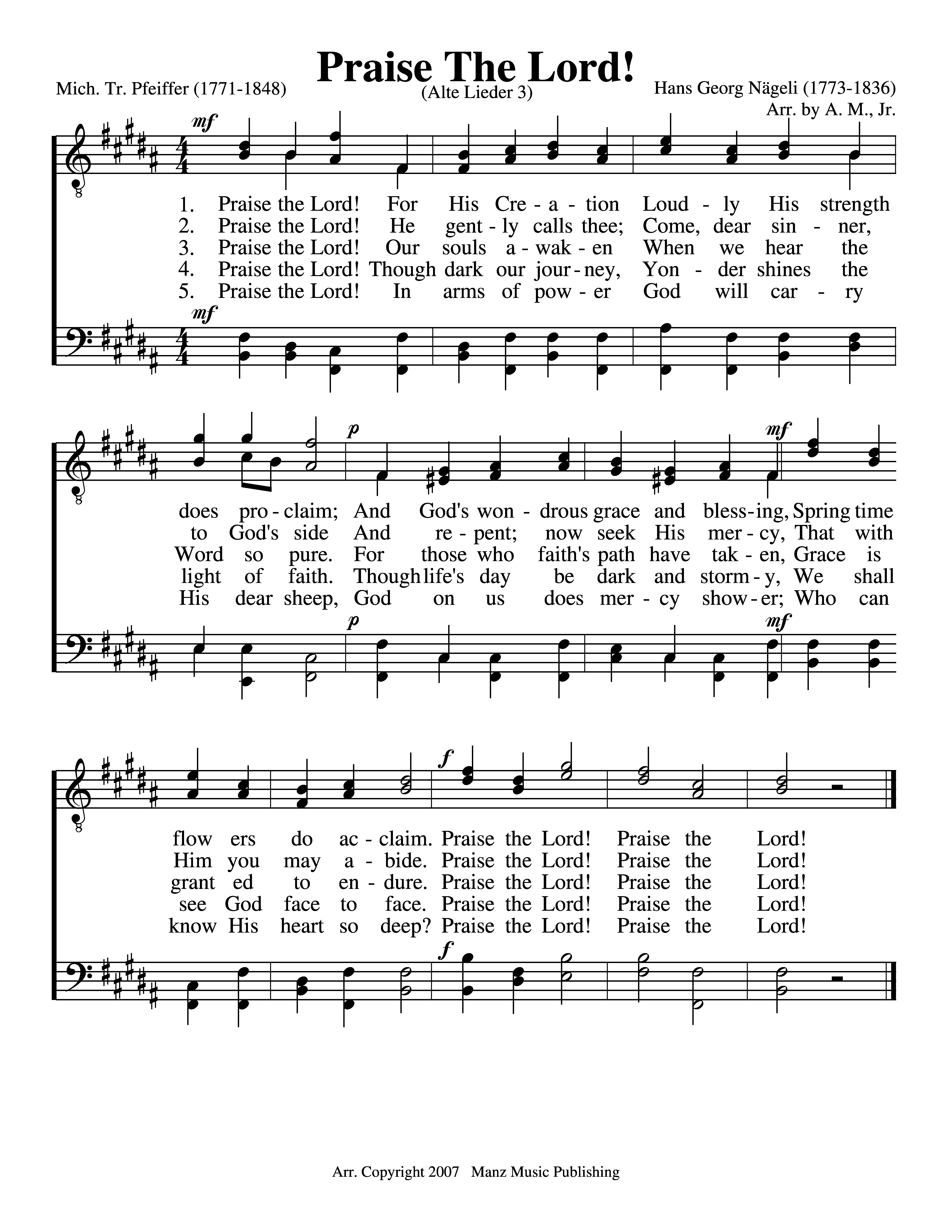 Praise The Lord