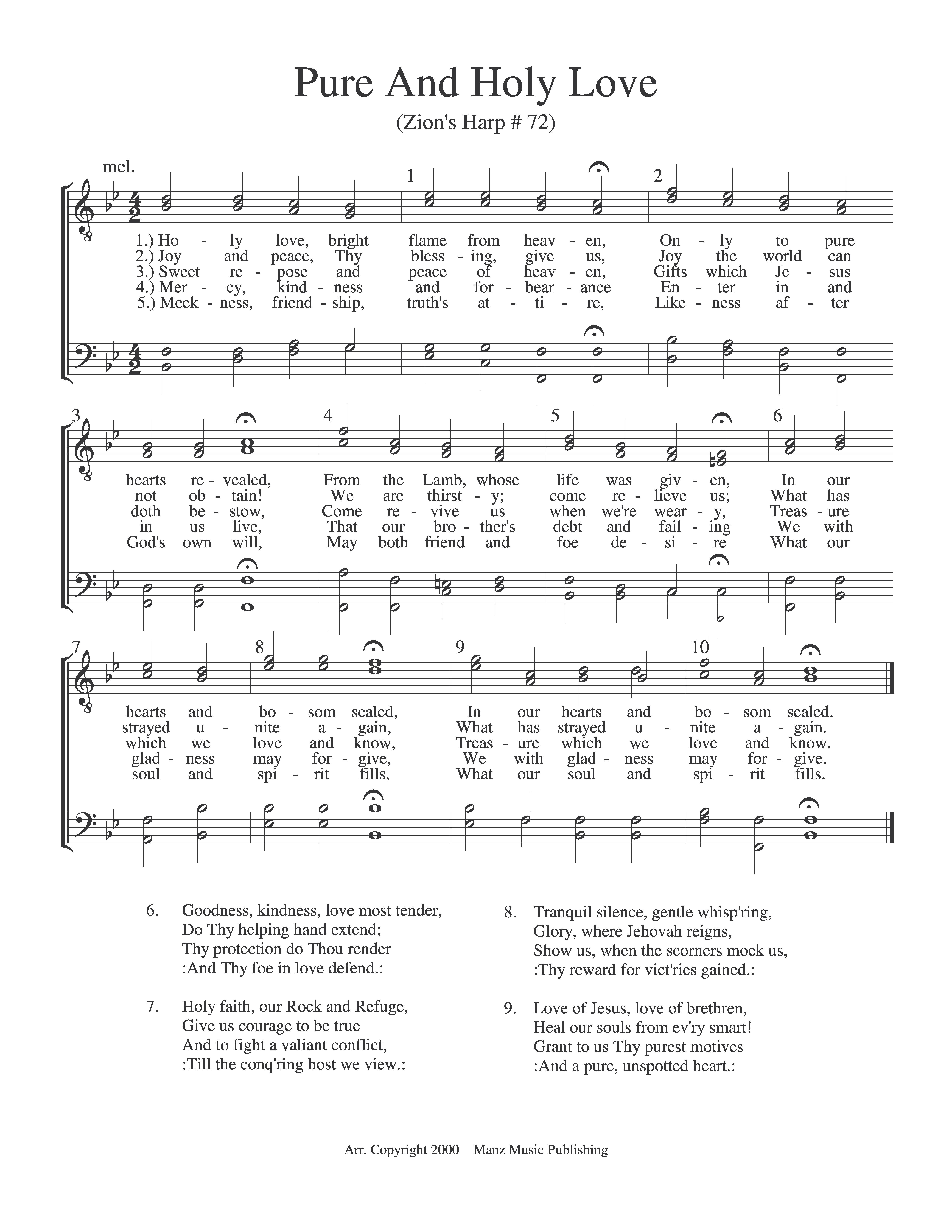 Pure And Holy Love
