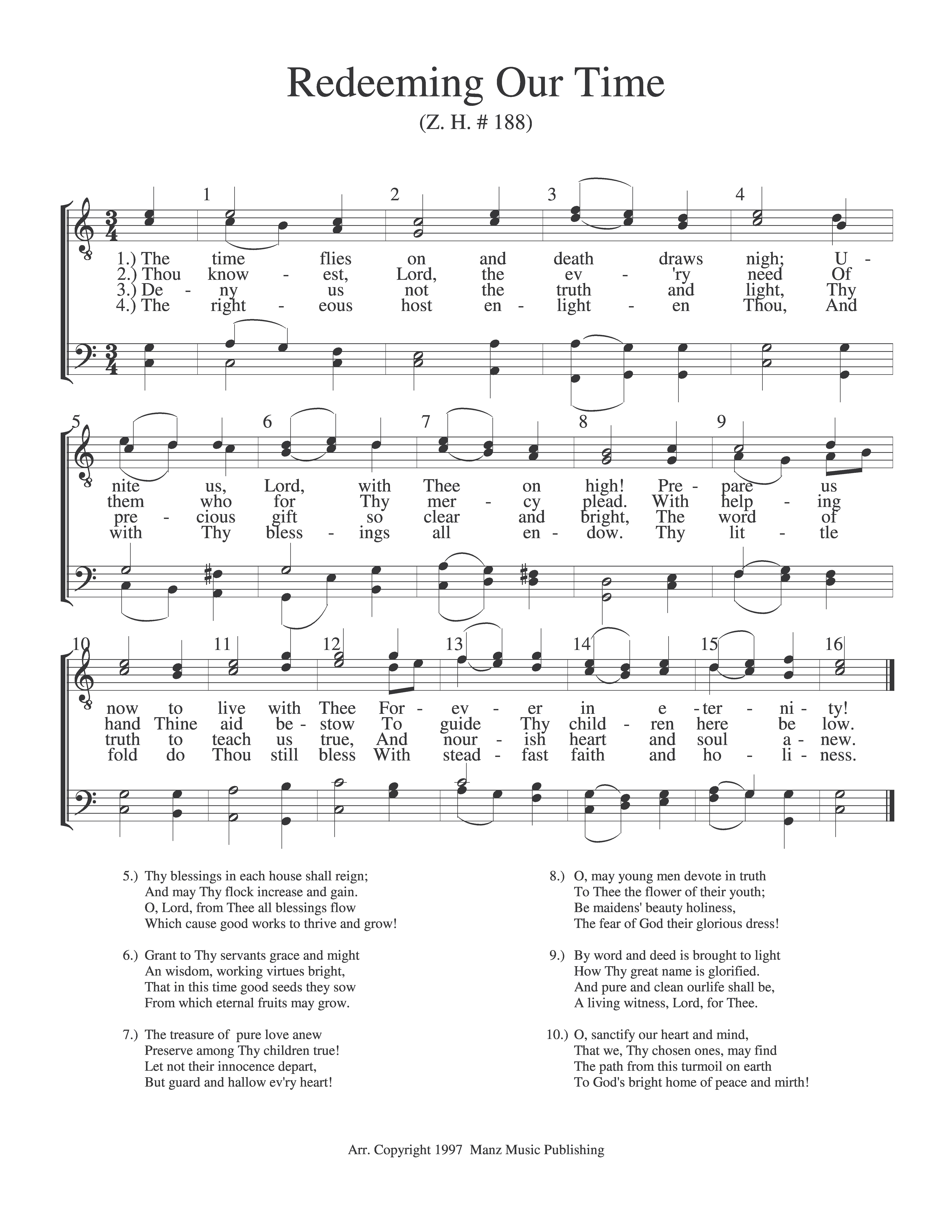 Redeeming Our Time