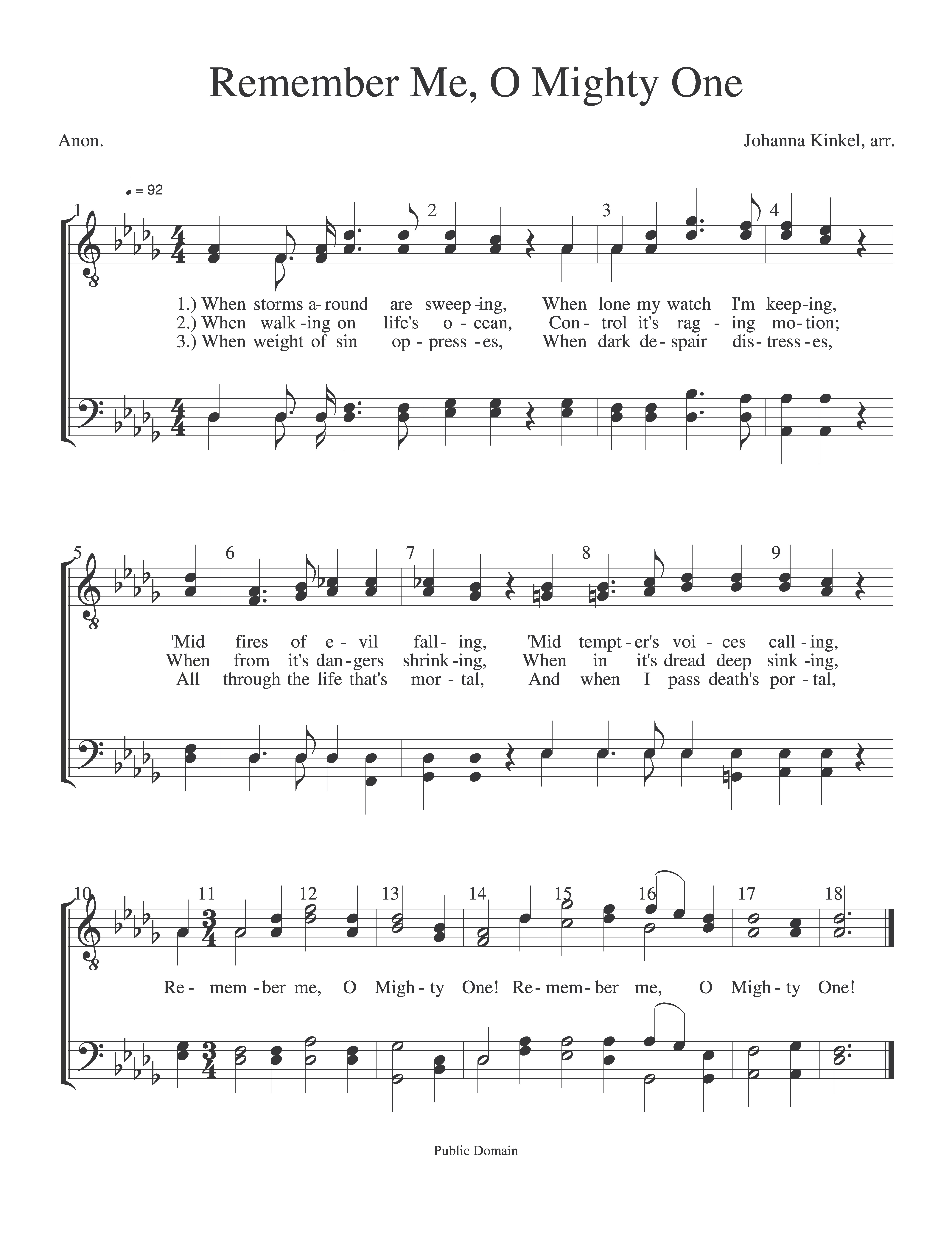 Remember Me, O Mighty One