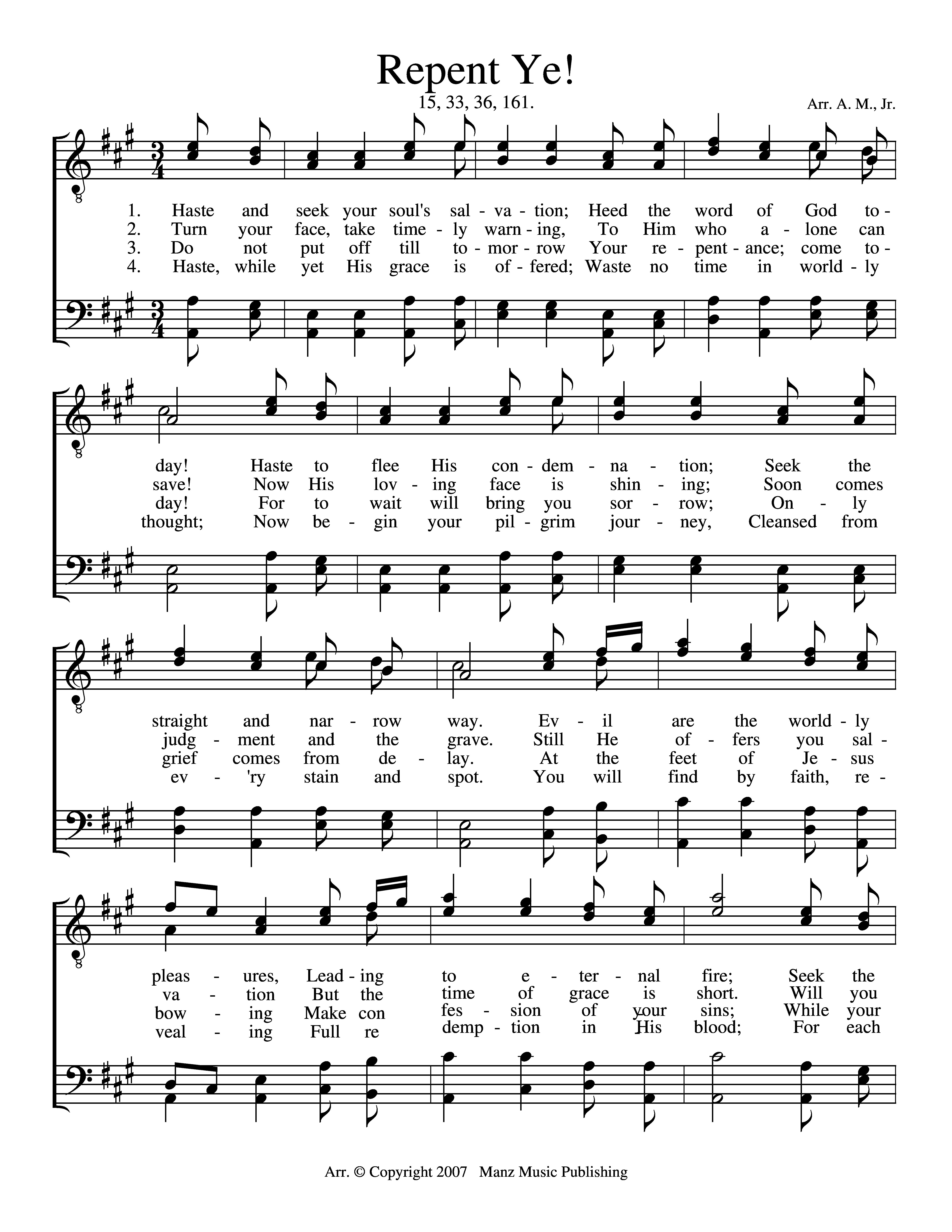 Repent Ye page 1