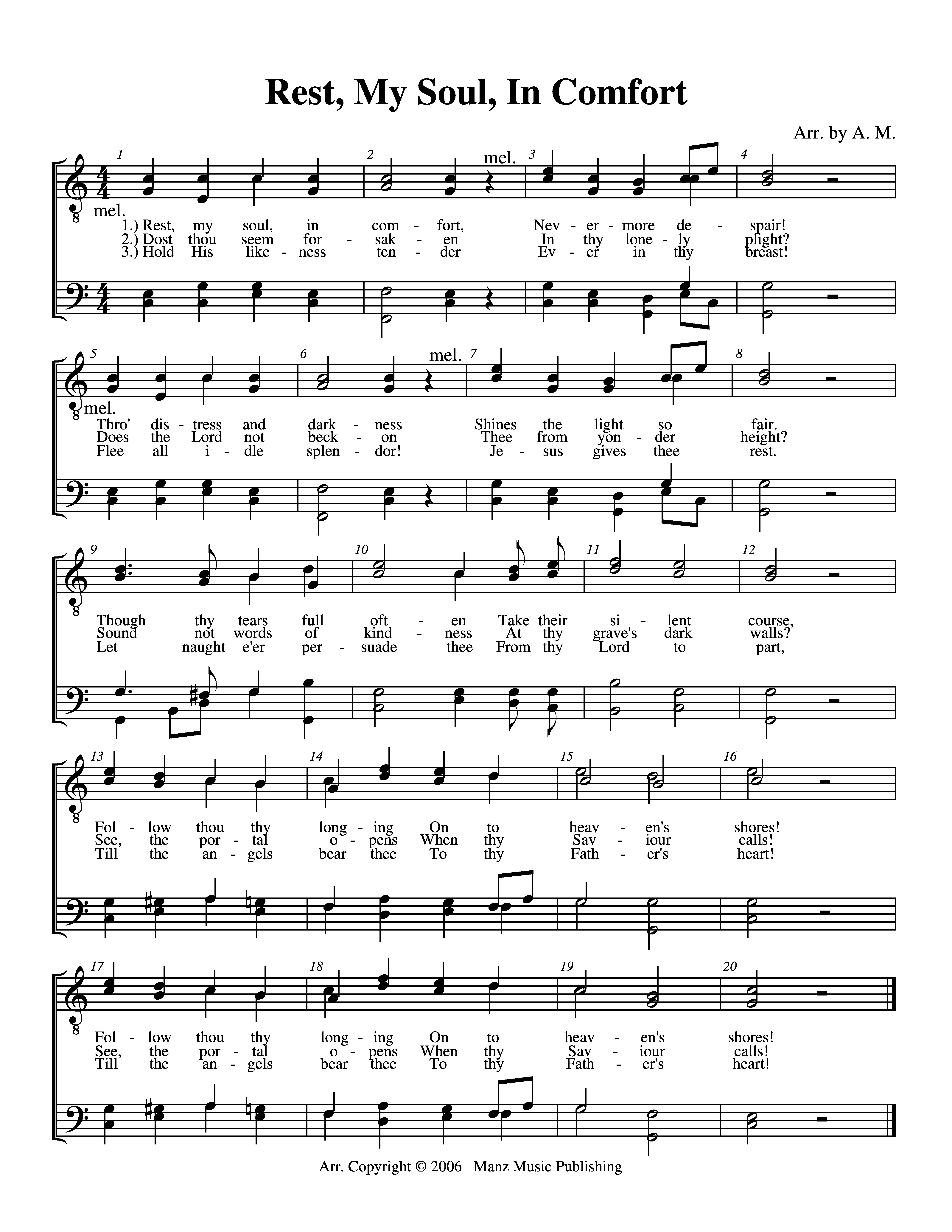 Rest, My Soul, In Comfort