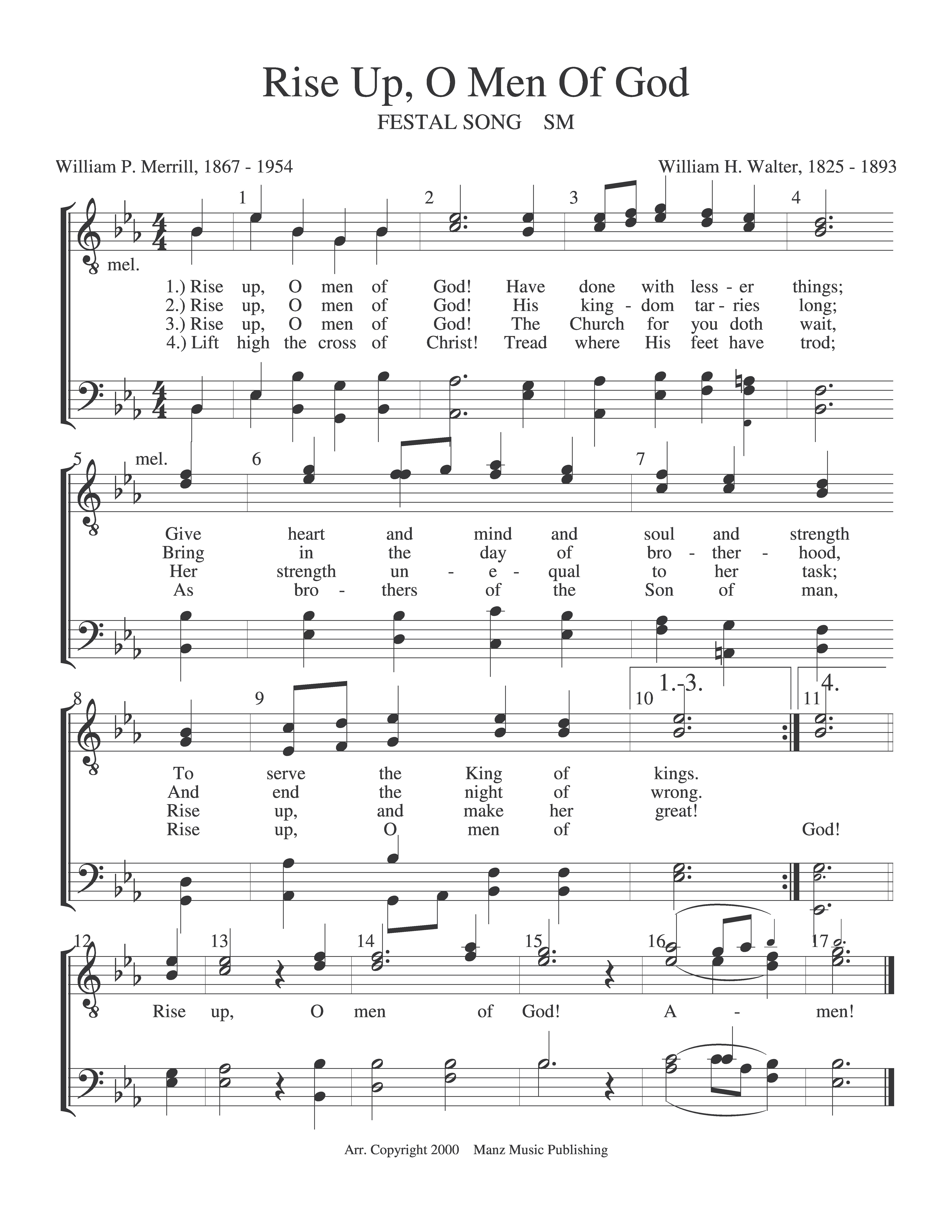 Rise Up, O Men Of God