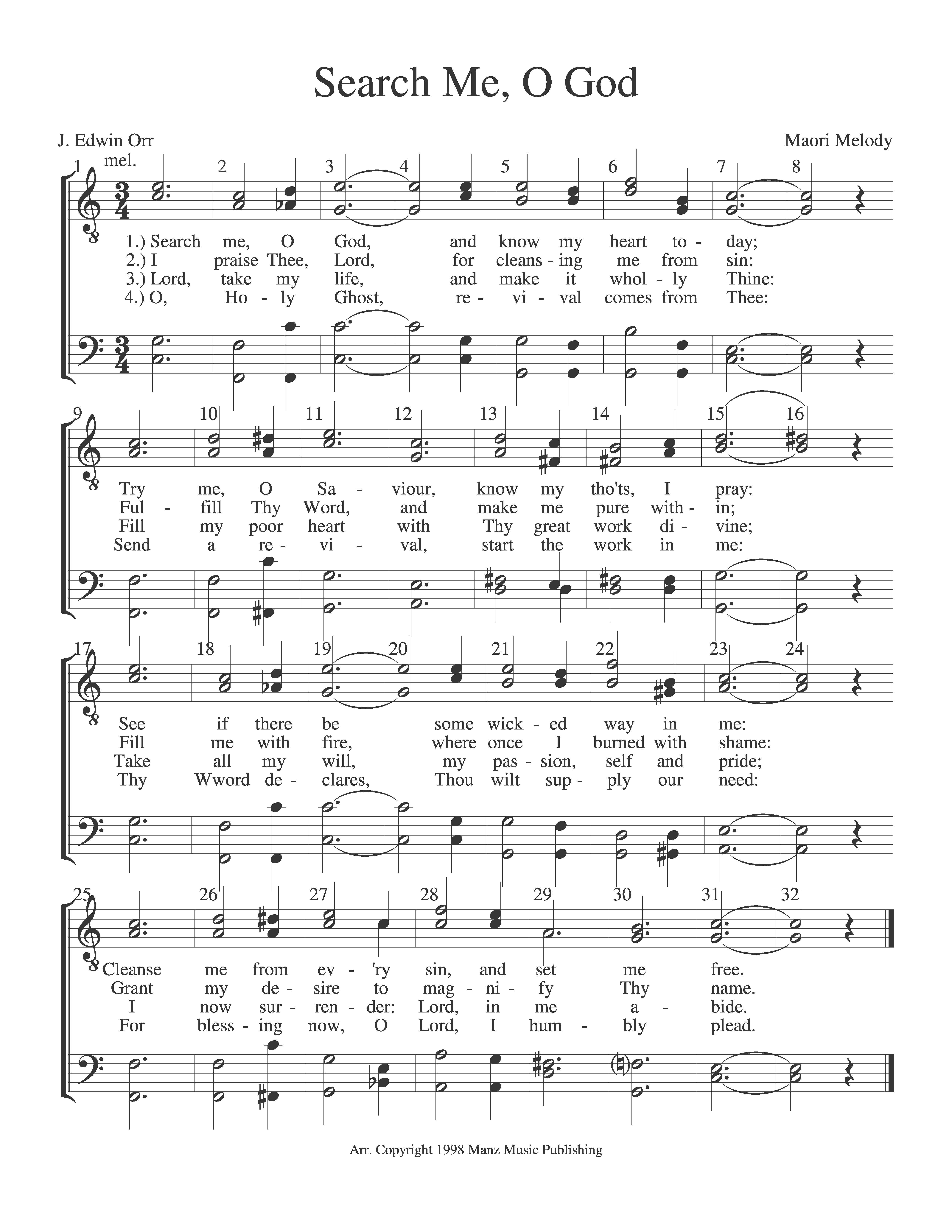 Search Me, O God