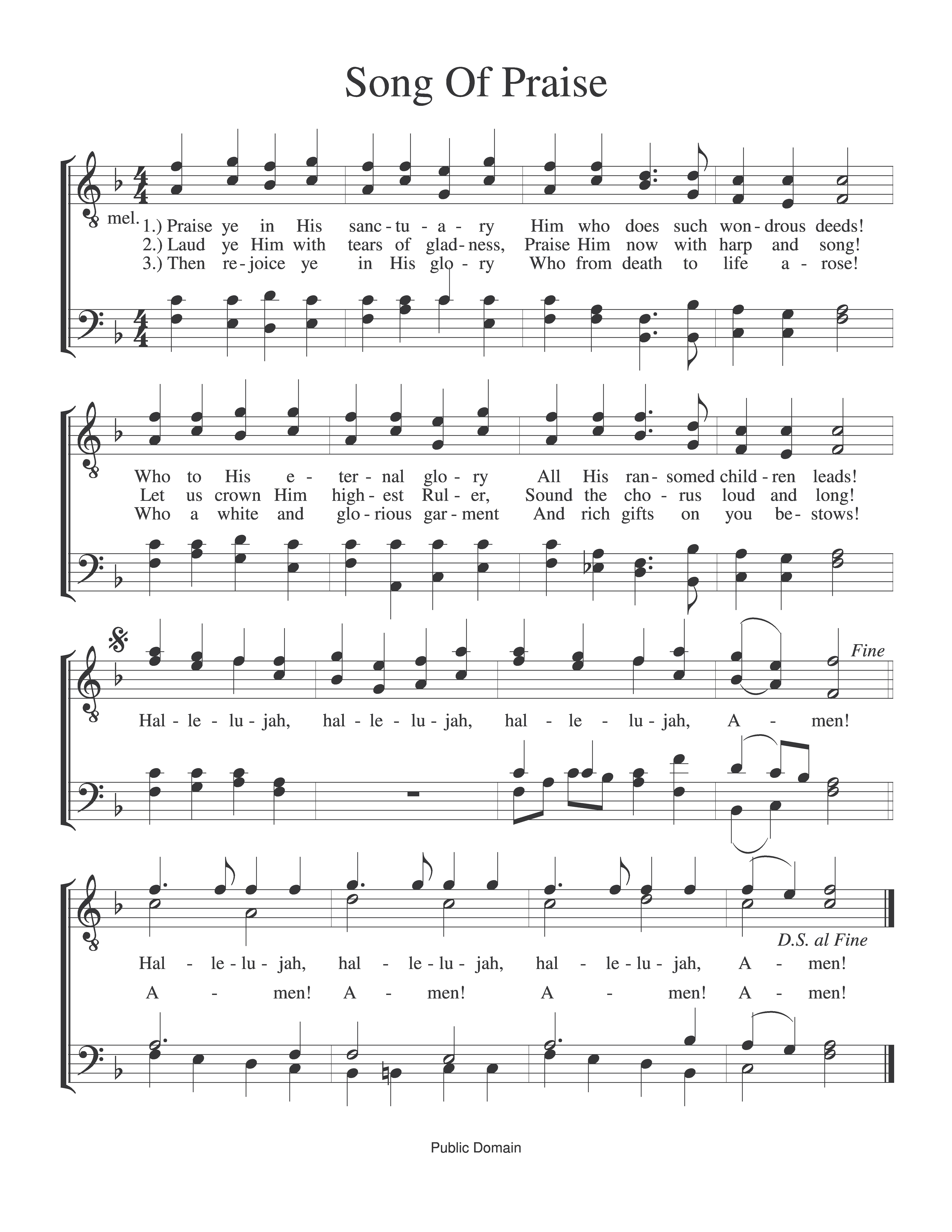 Song Of Praise