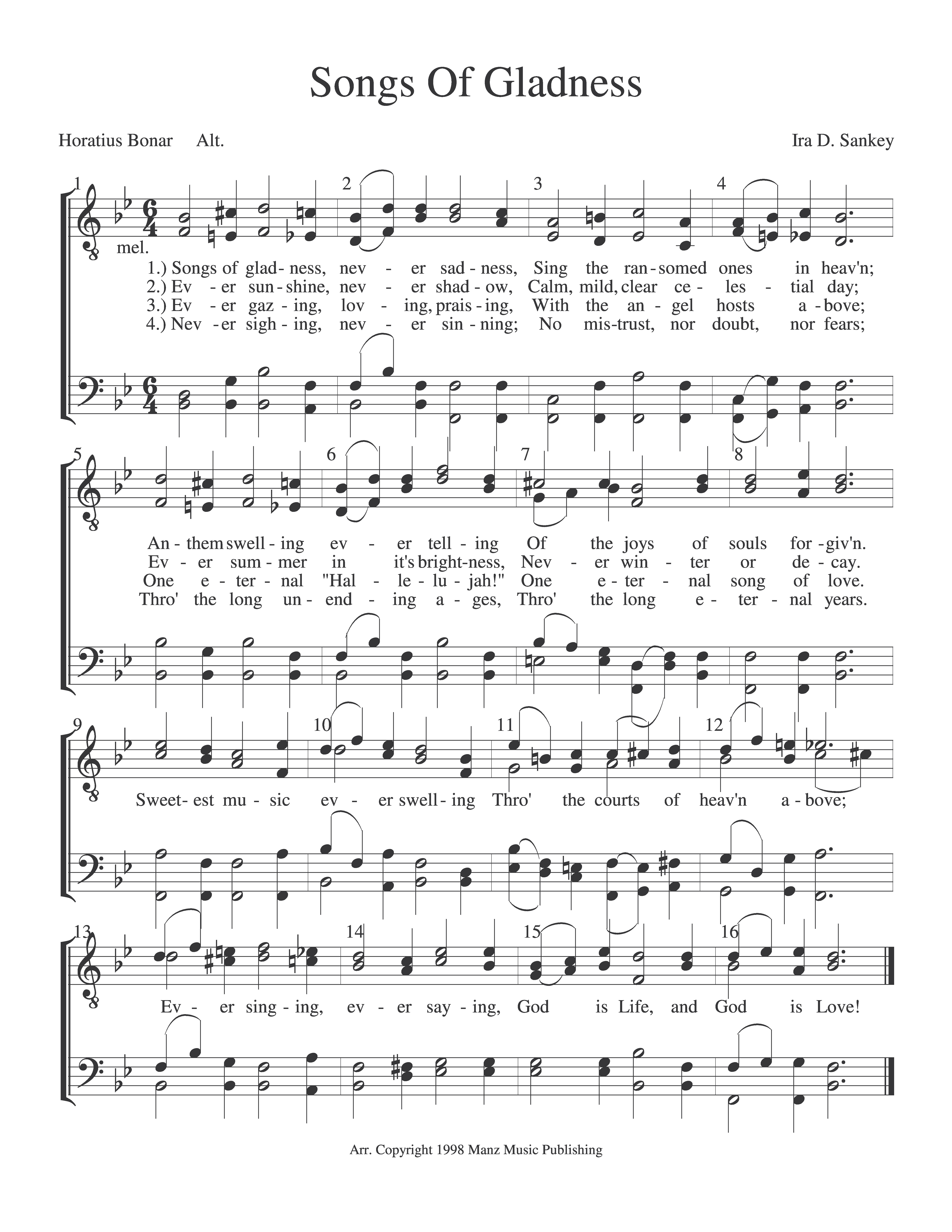 Songs Of Gladness
