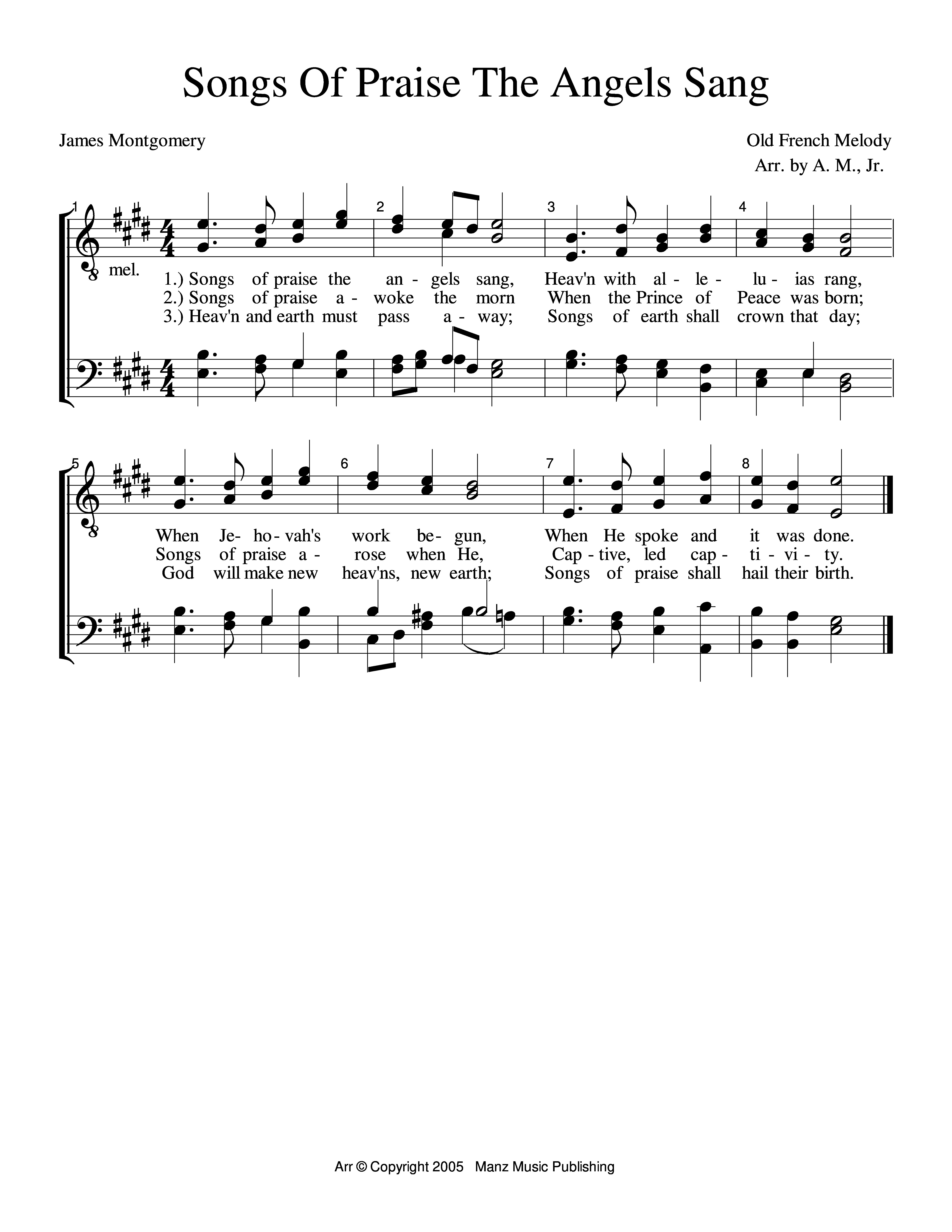 Songs Of Praise The Angels Sang