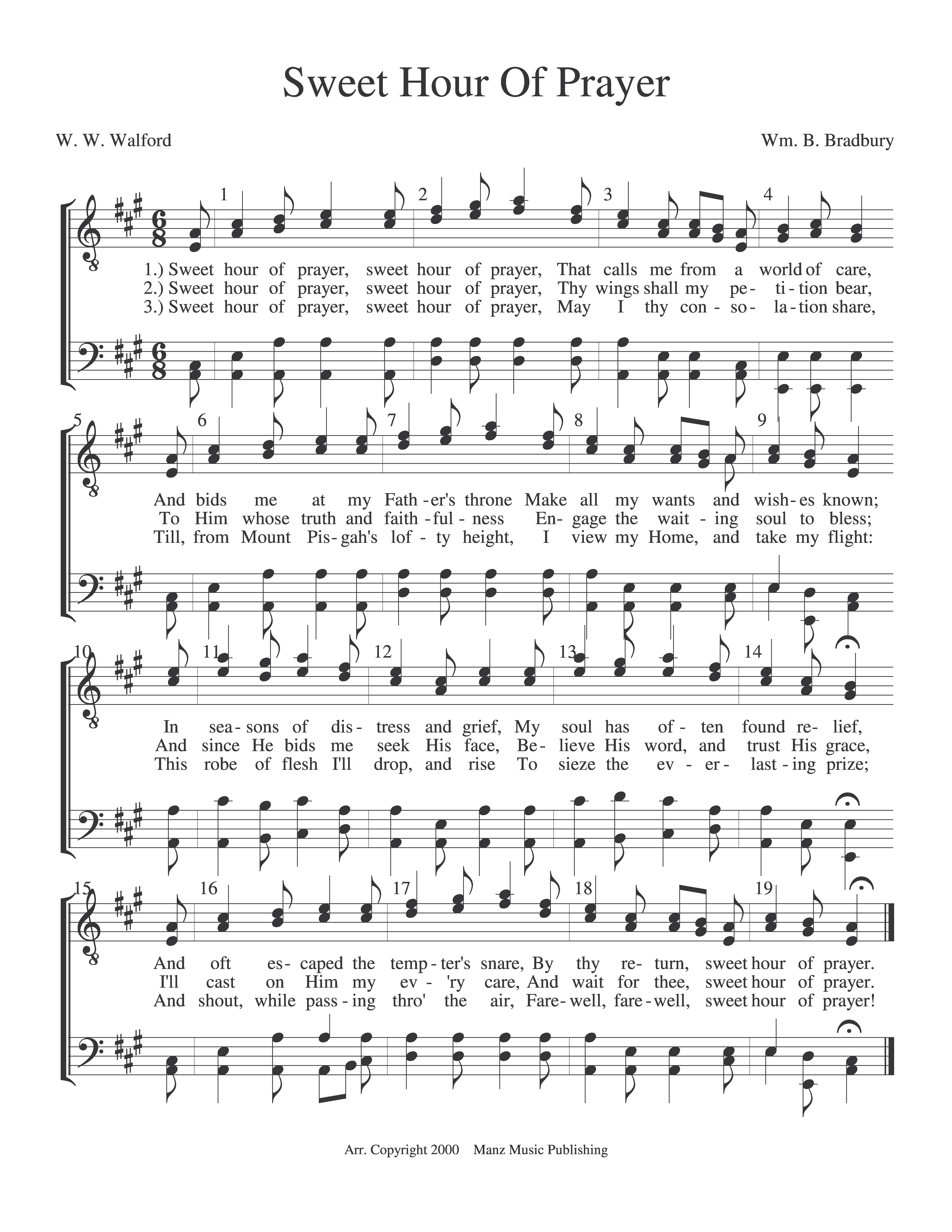 Sweet Hour Of Prayer
