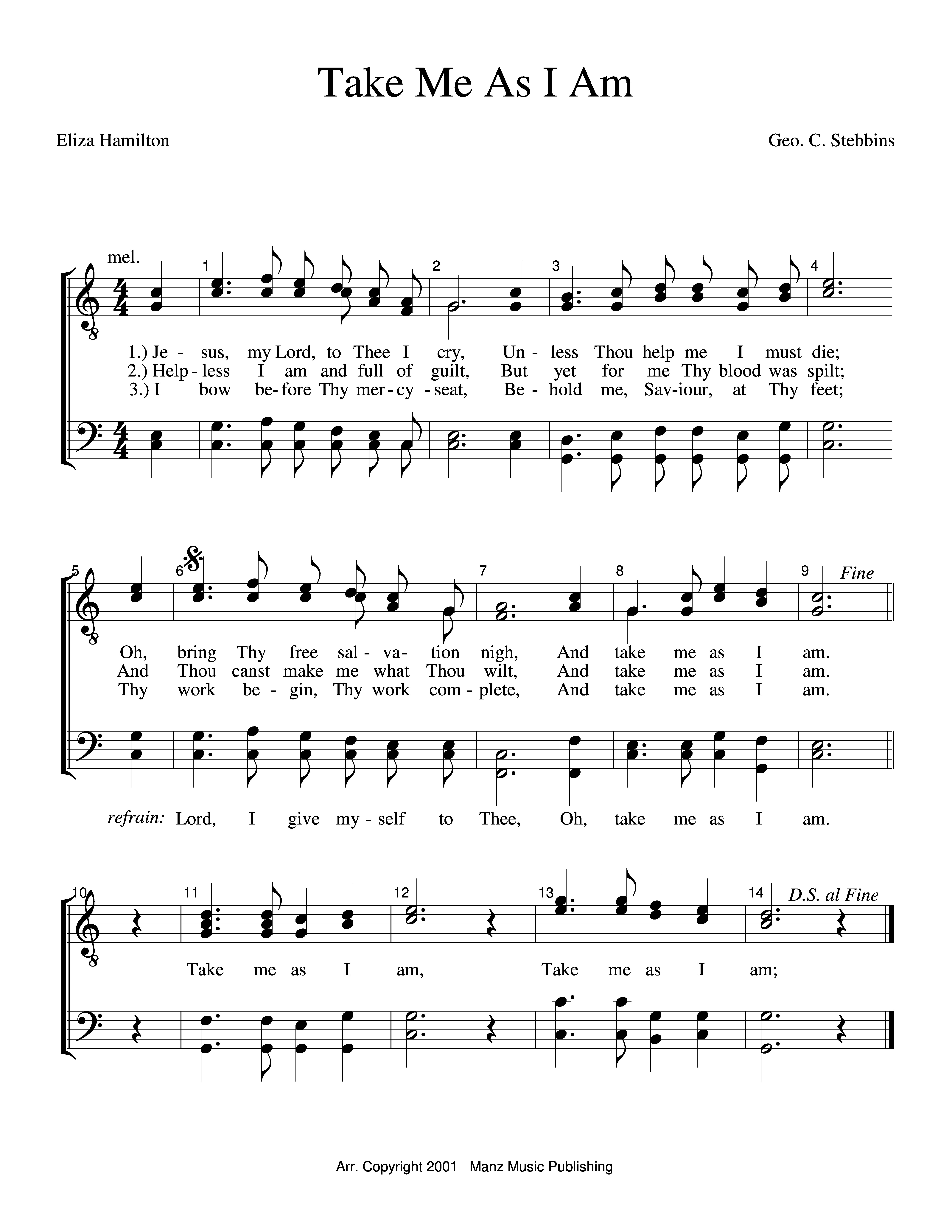 Take Me As I Am