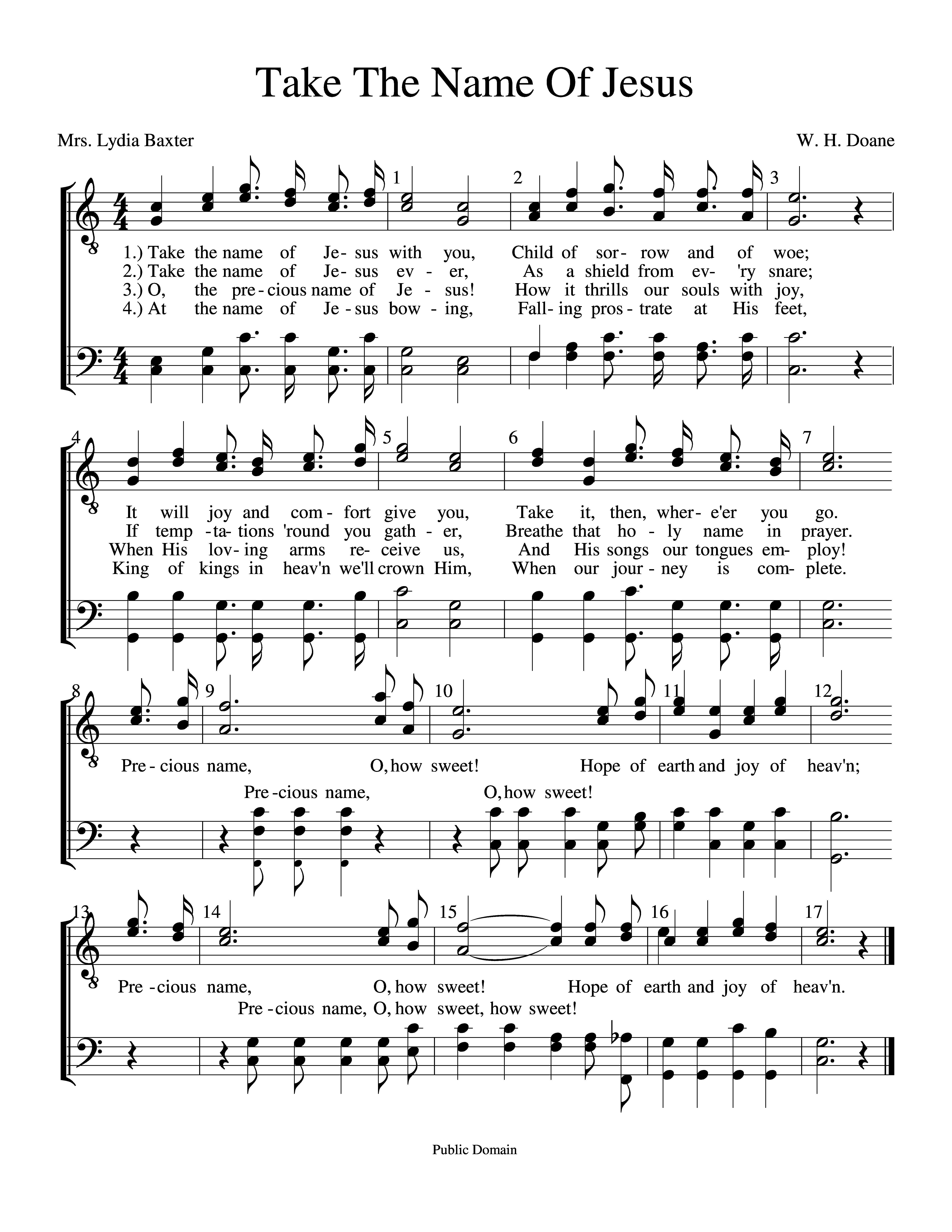 Take The Name Of Jesus