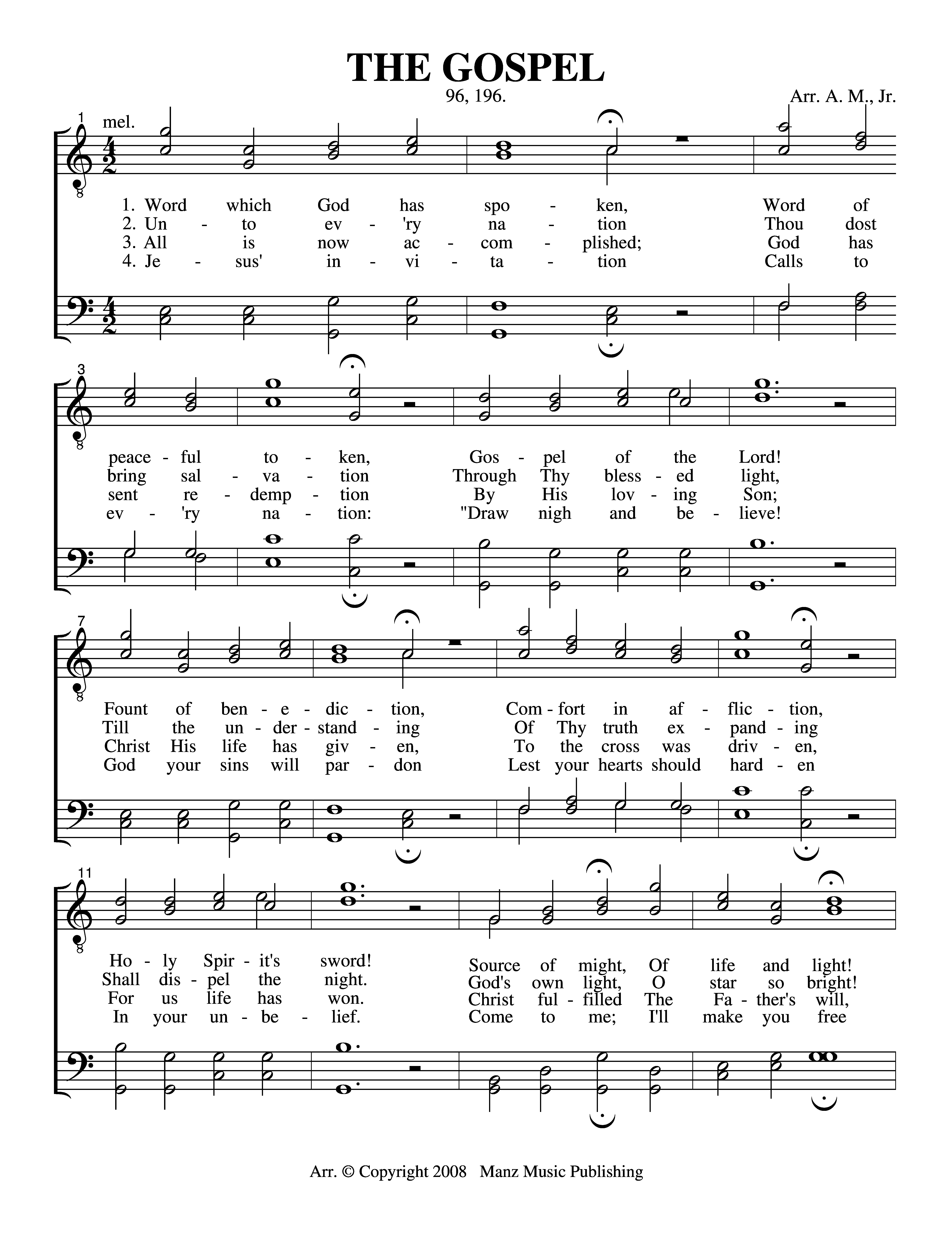 The Gospel page 1