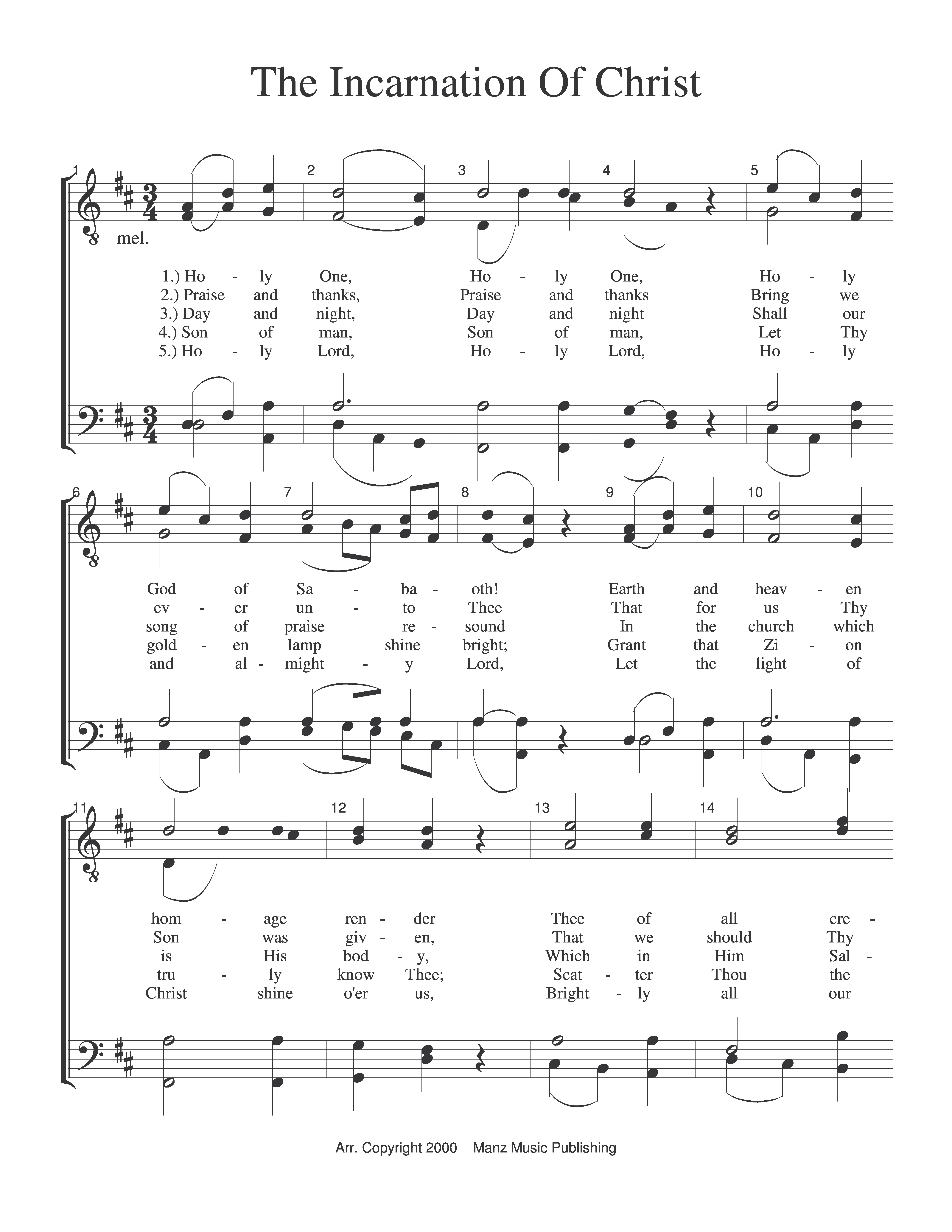 The Incarnation Of Christ page 1