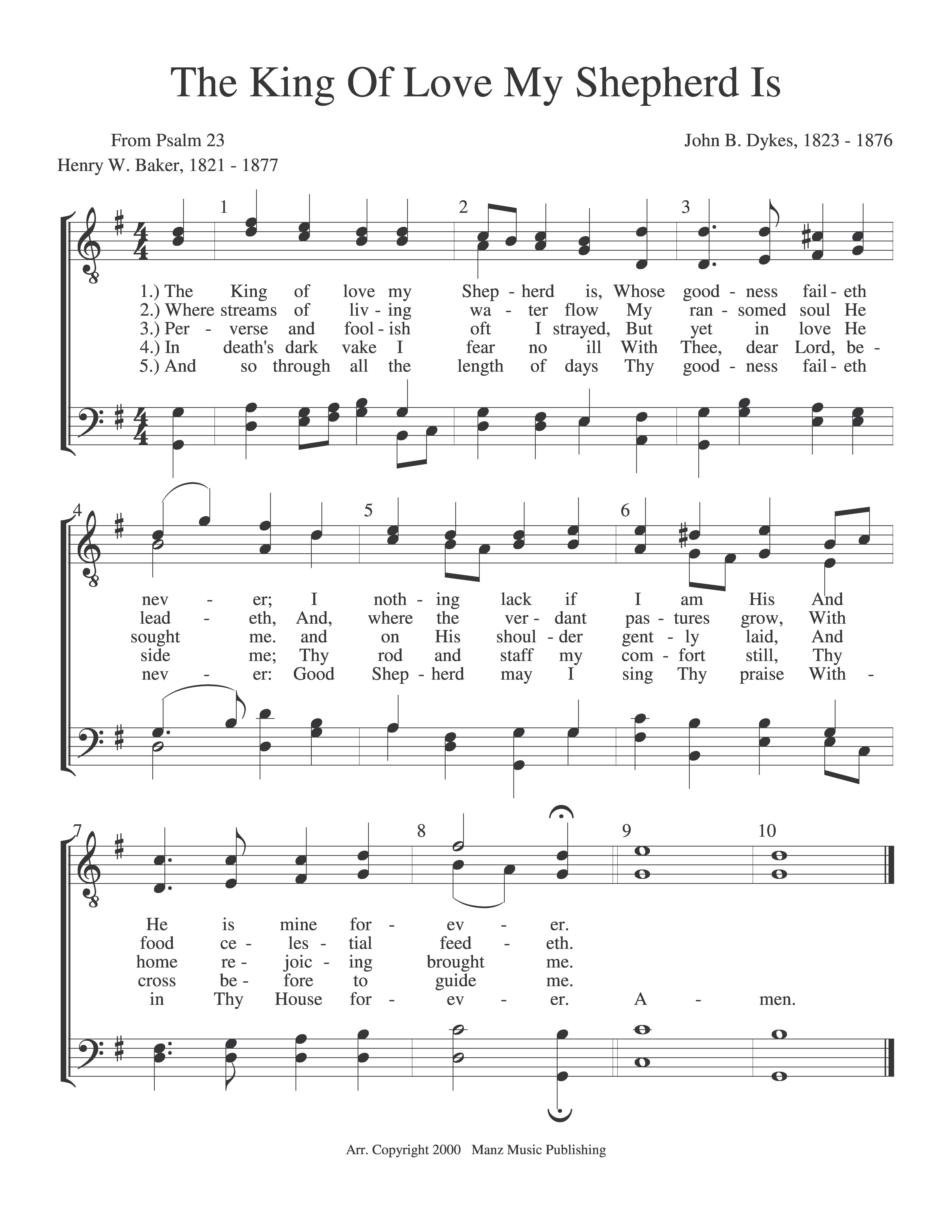 The King Of Love My Shepherd Is