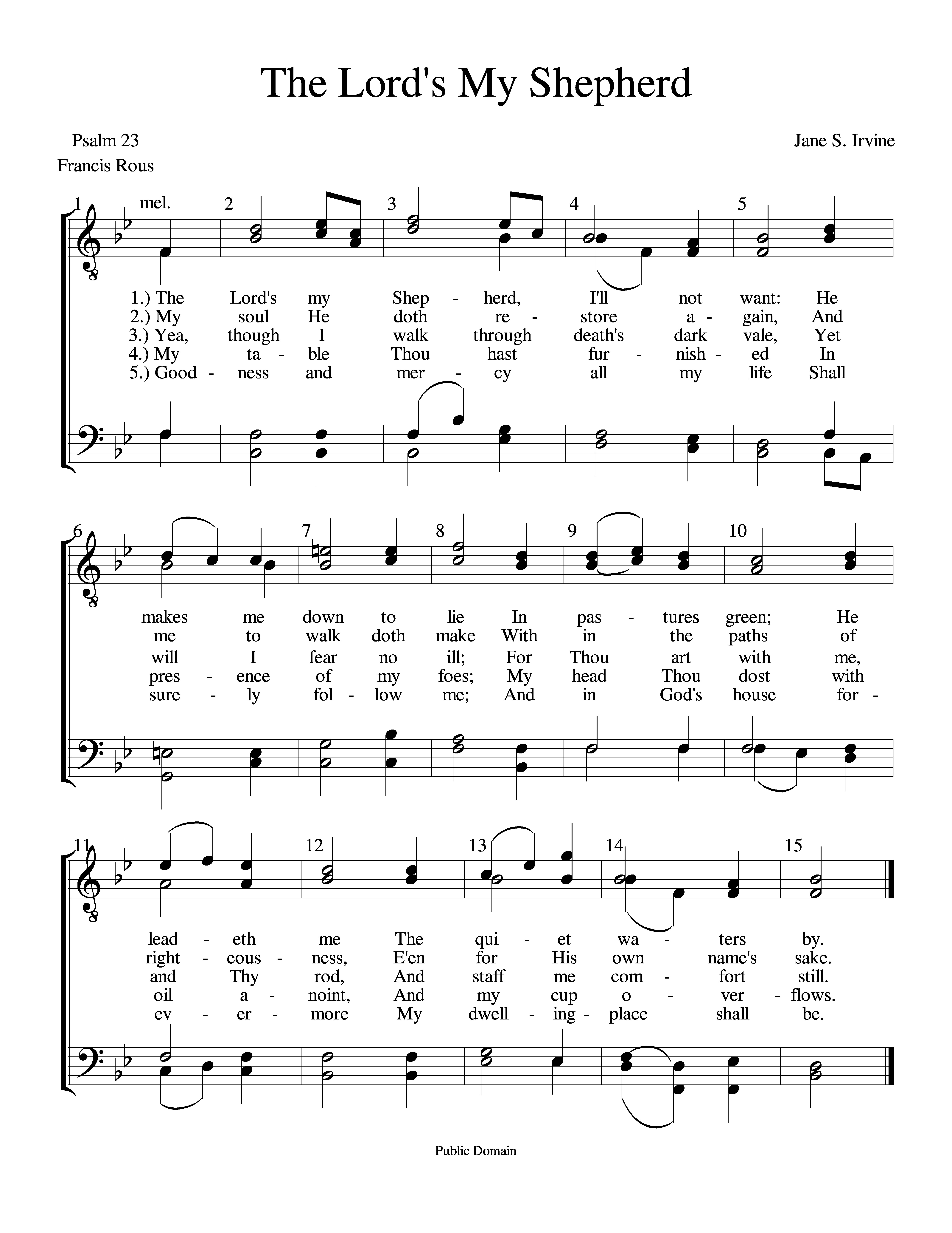 The Lord's My Shepherd
