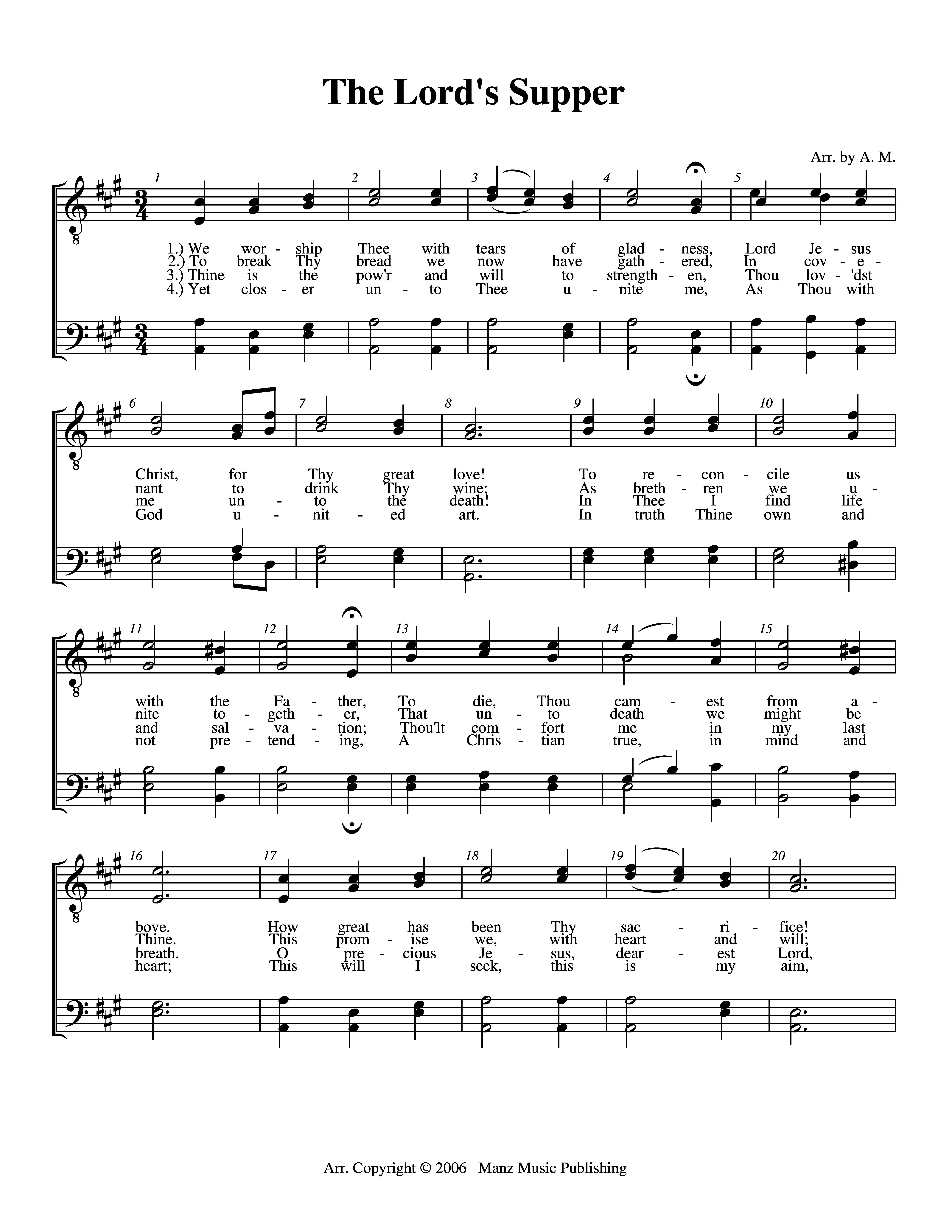 The Lord's Supper page 1