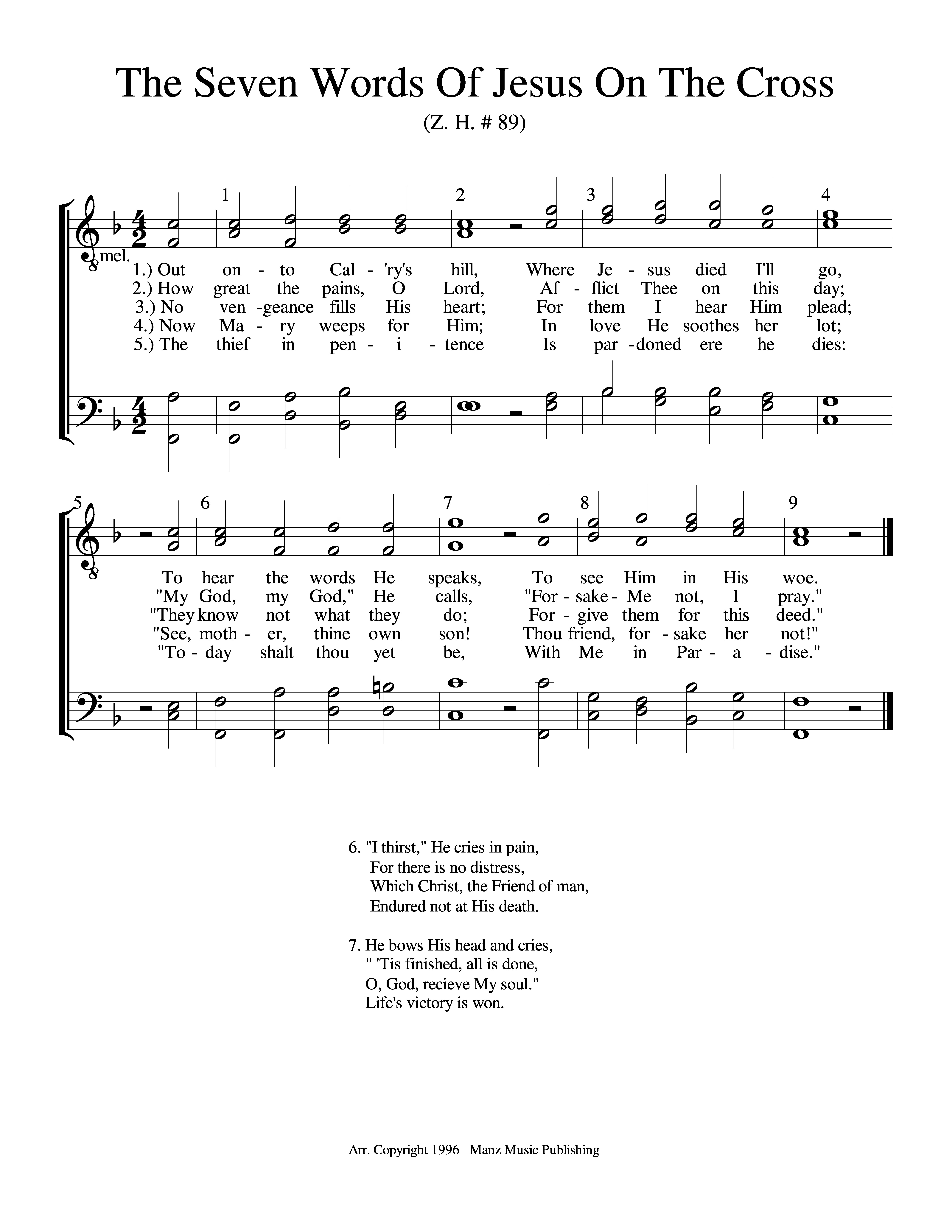 The Seven Words Of Jesus