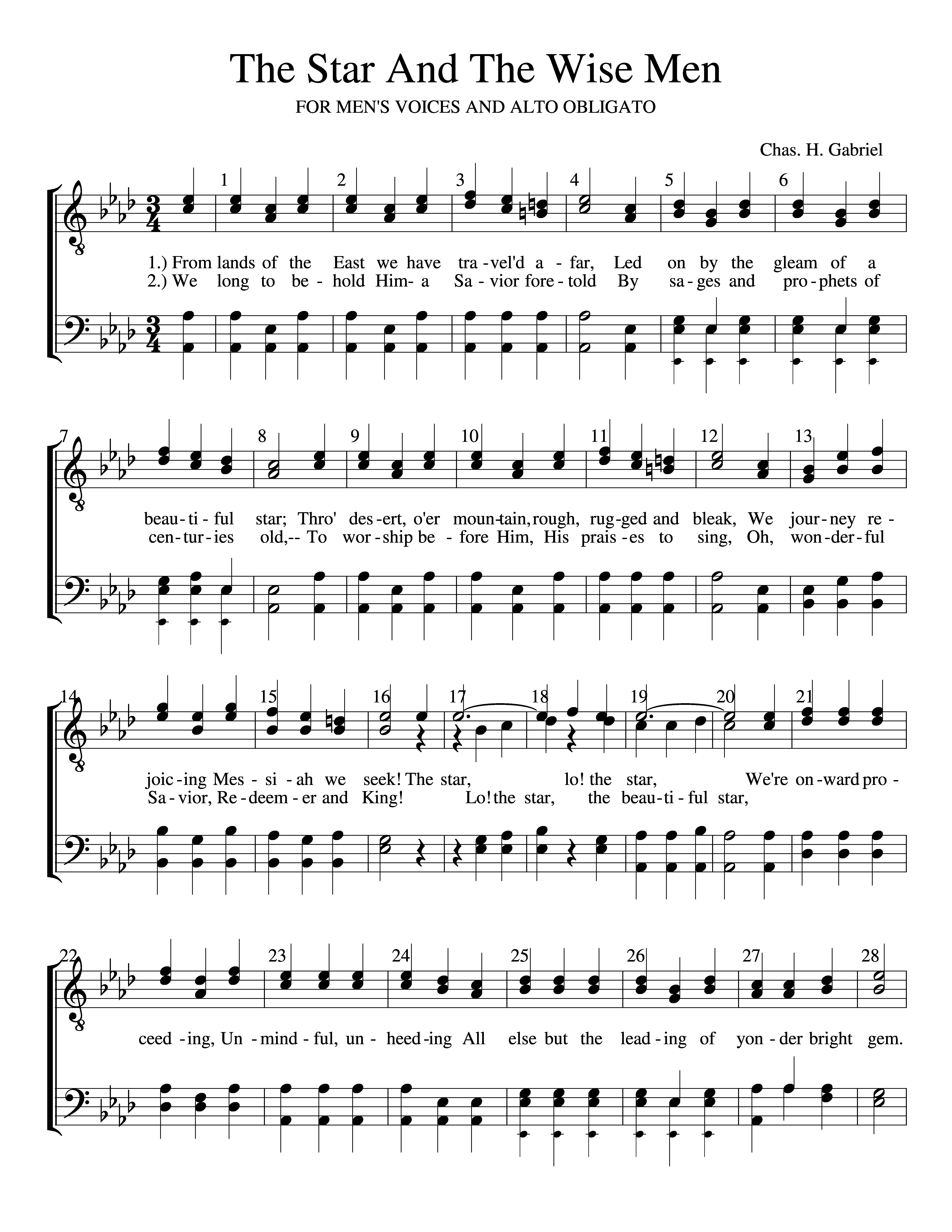 The Star And The Wise Men page 1