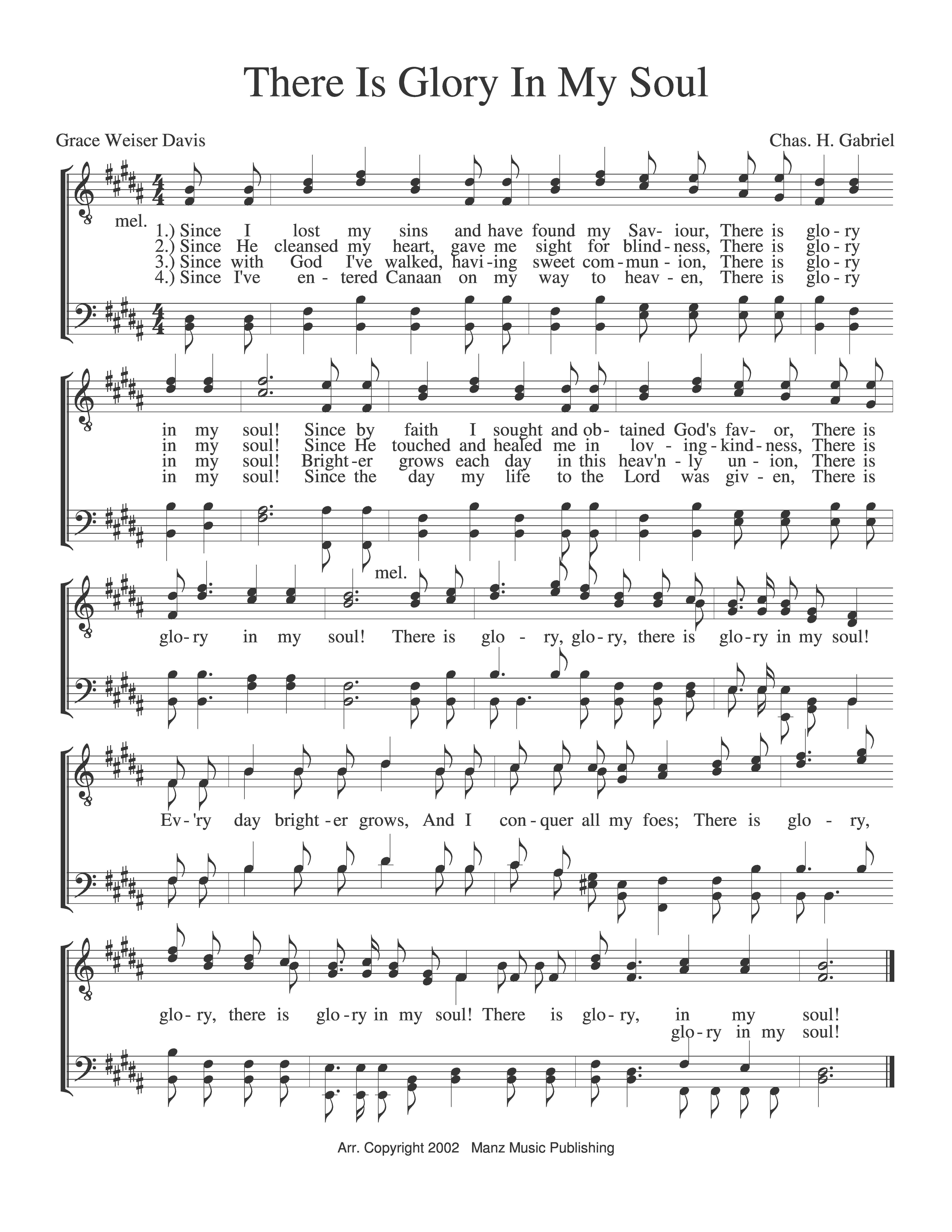 There Is Glory In My Soul