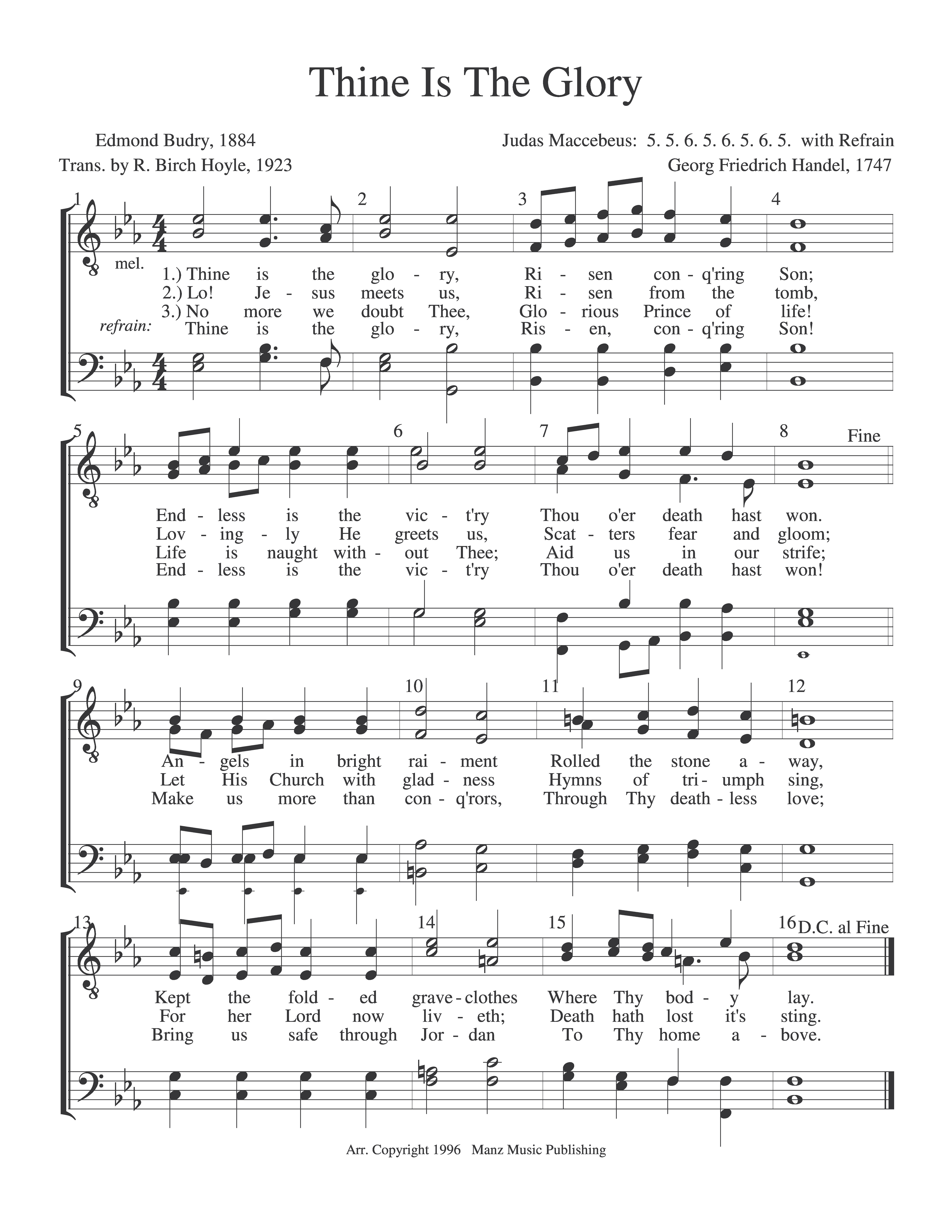 Thine Is The Glory