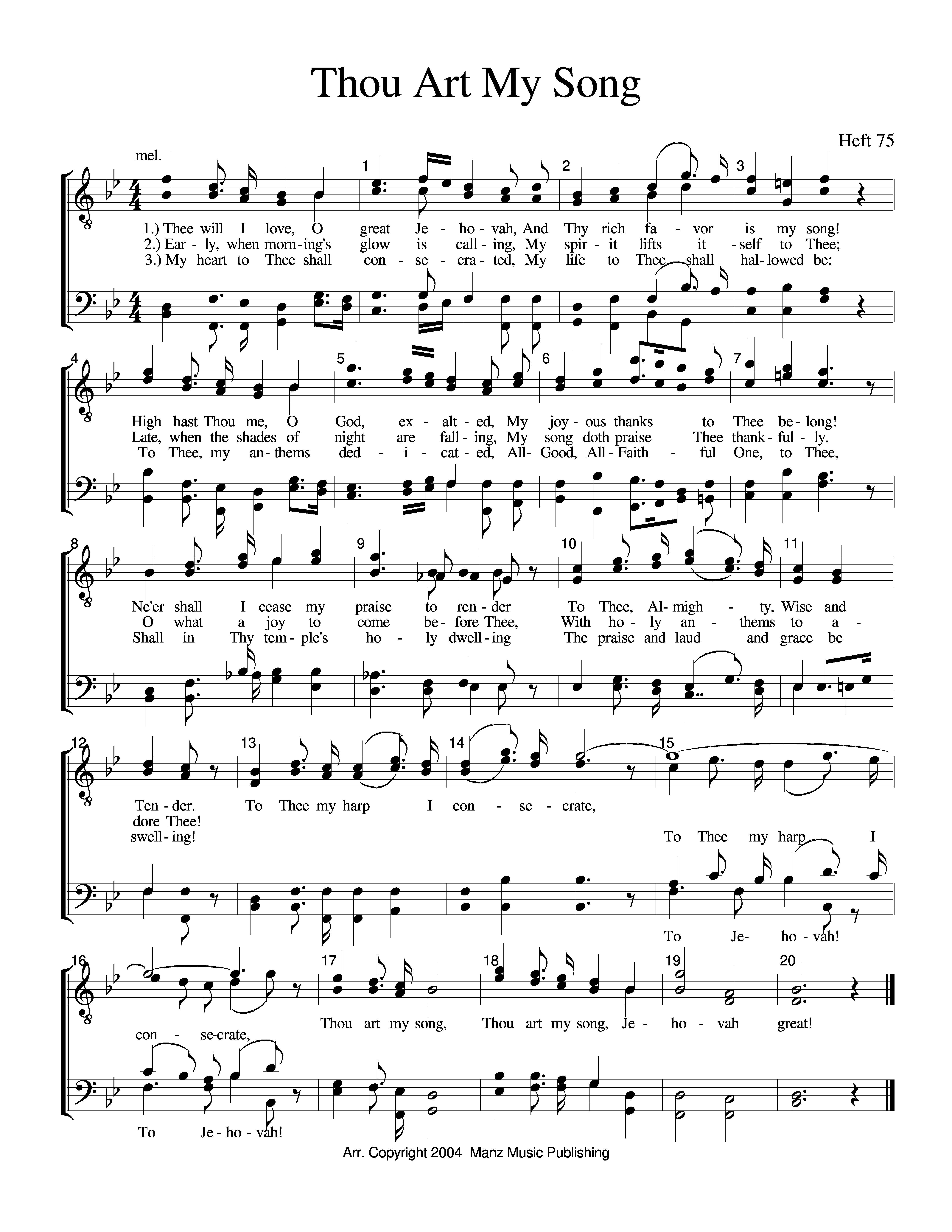 Thou Art My Song