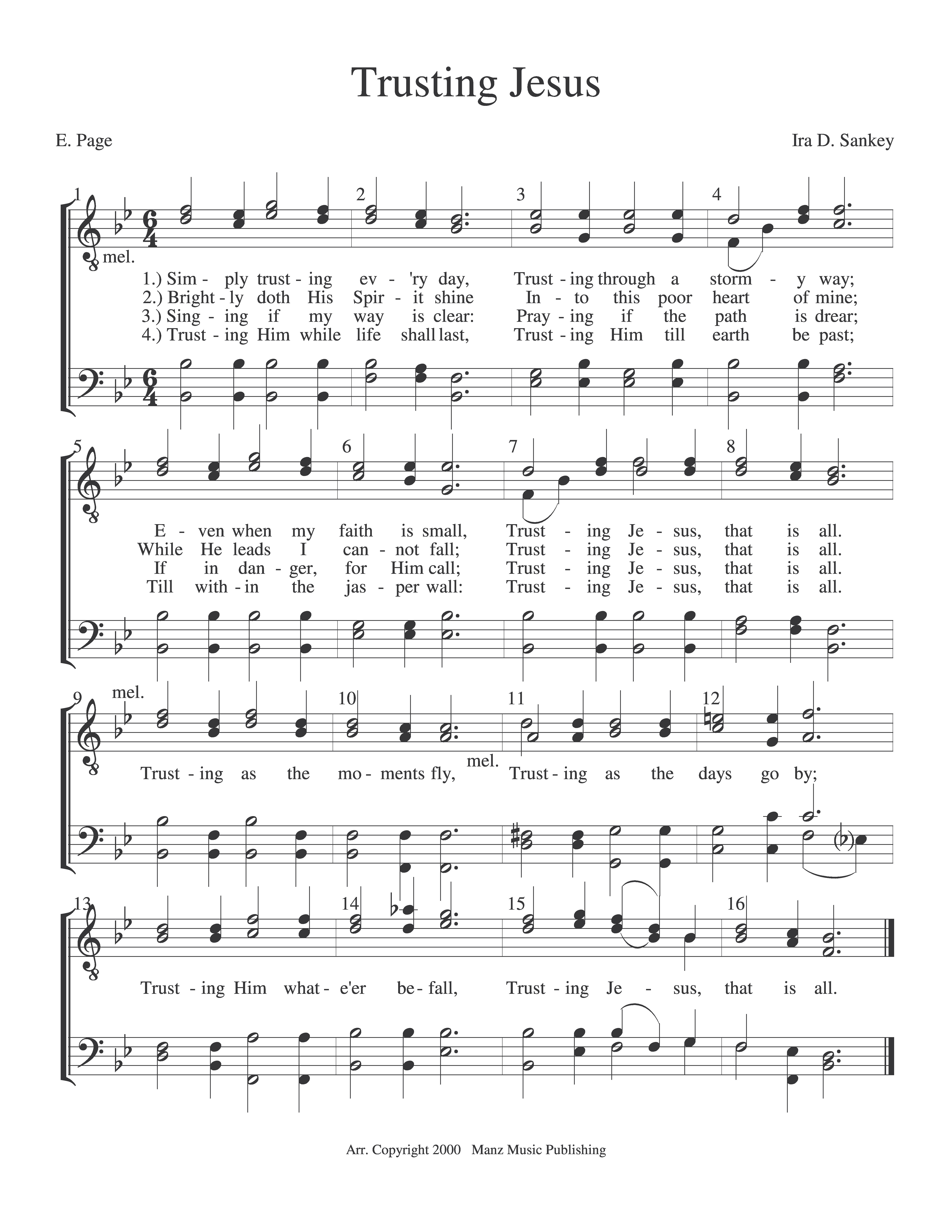 Trusting Jesus