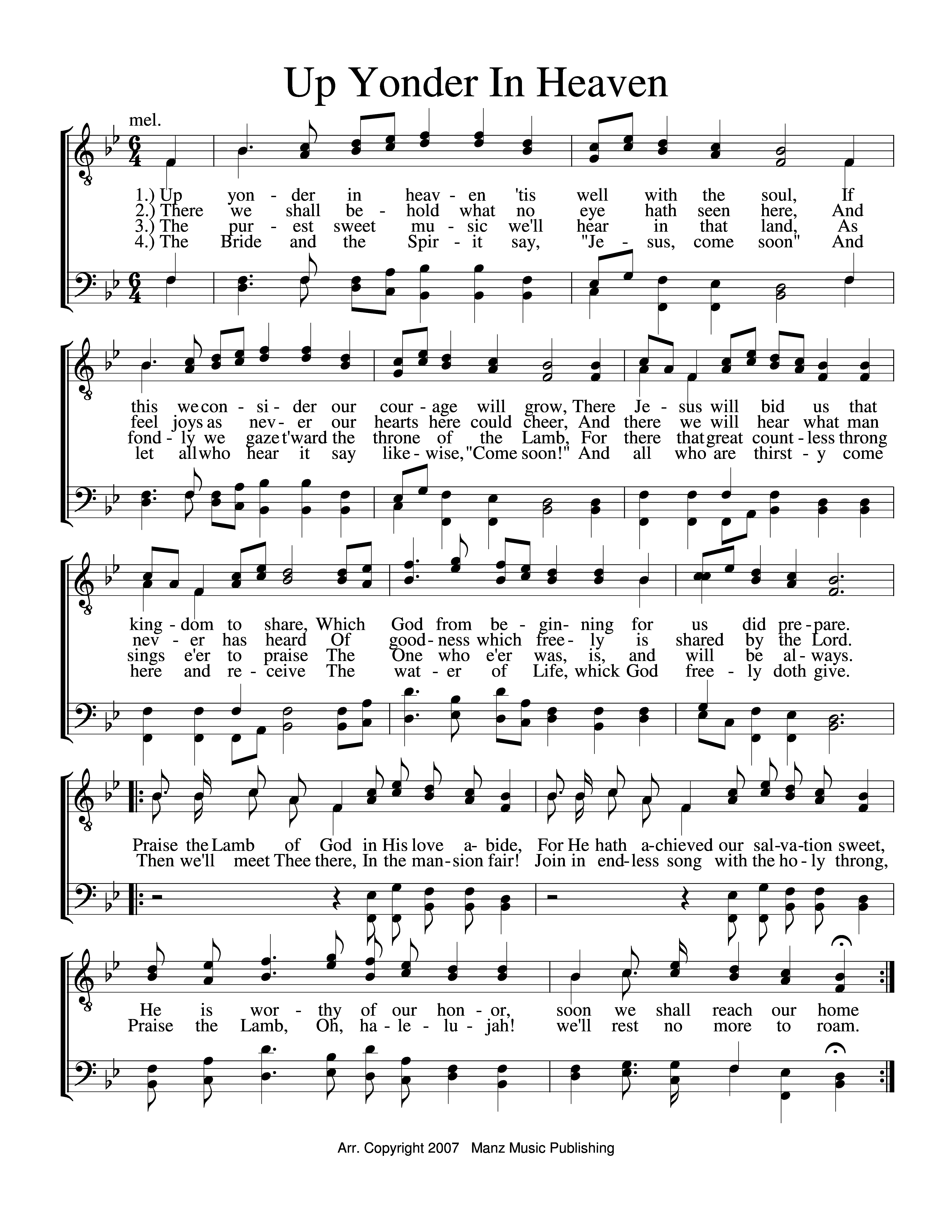 Up Yonder In Heaven 2