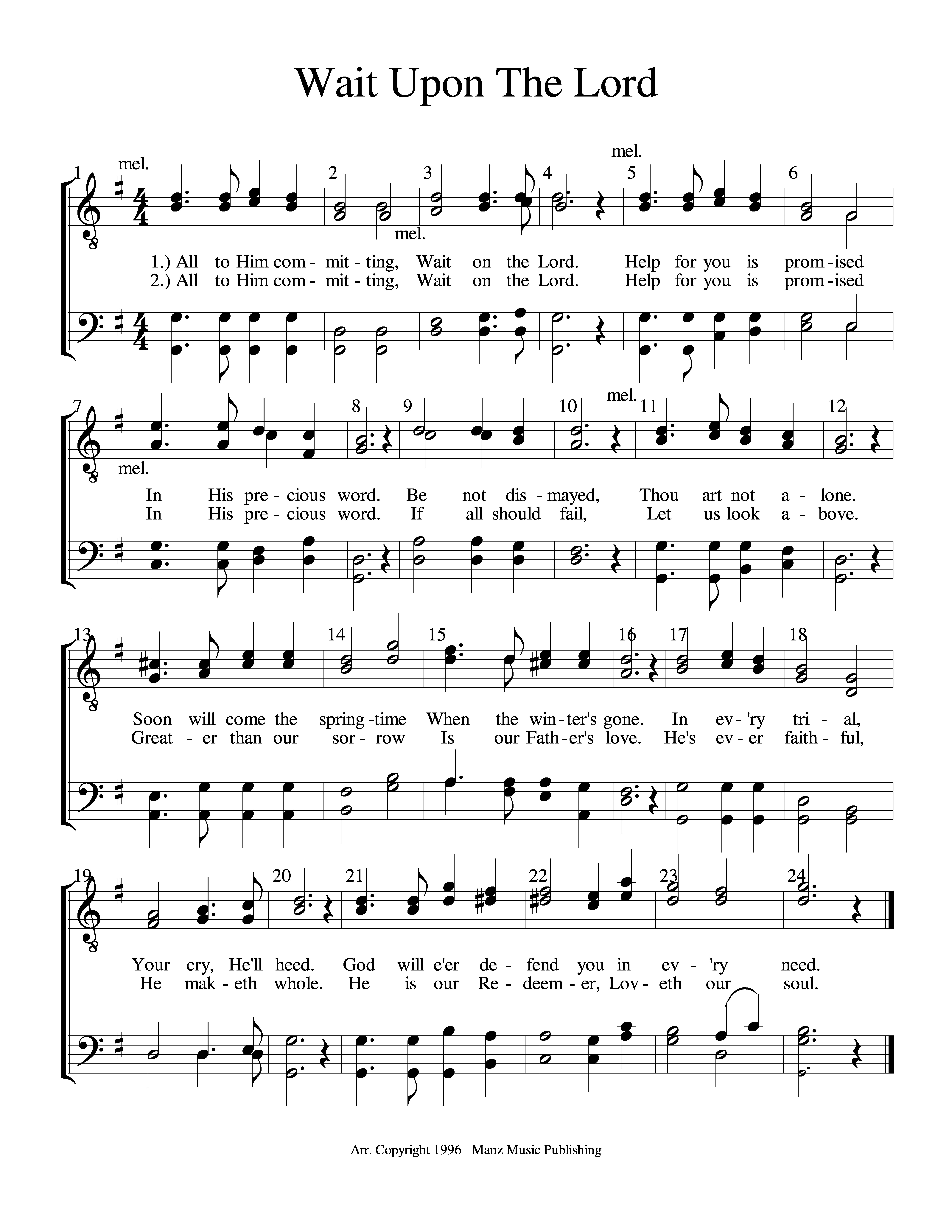 Wait Upon The Lord