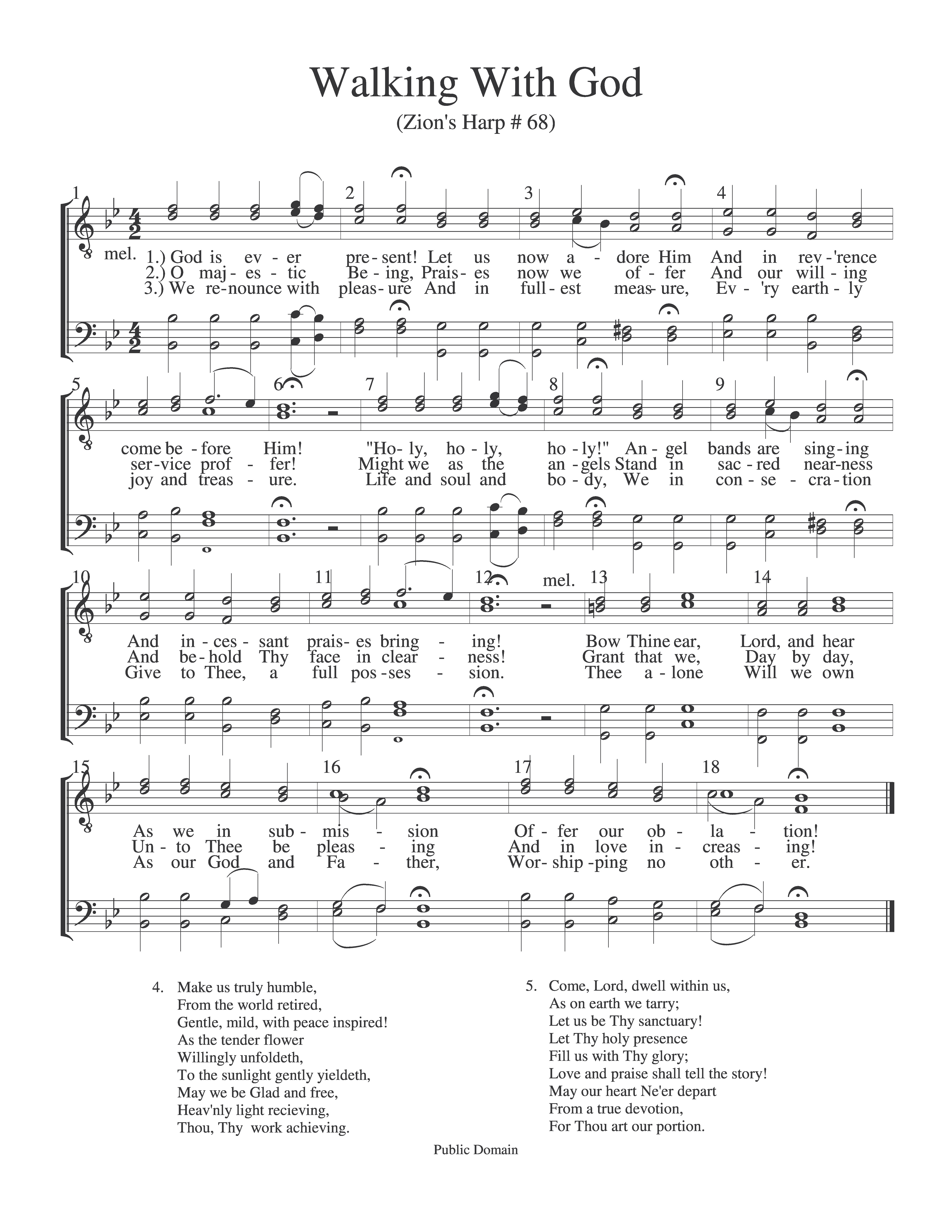 Walking With God