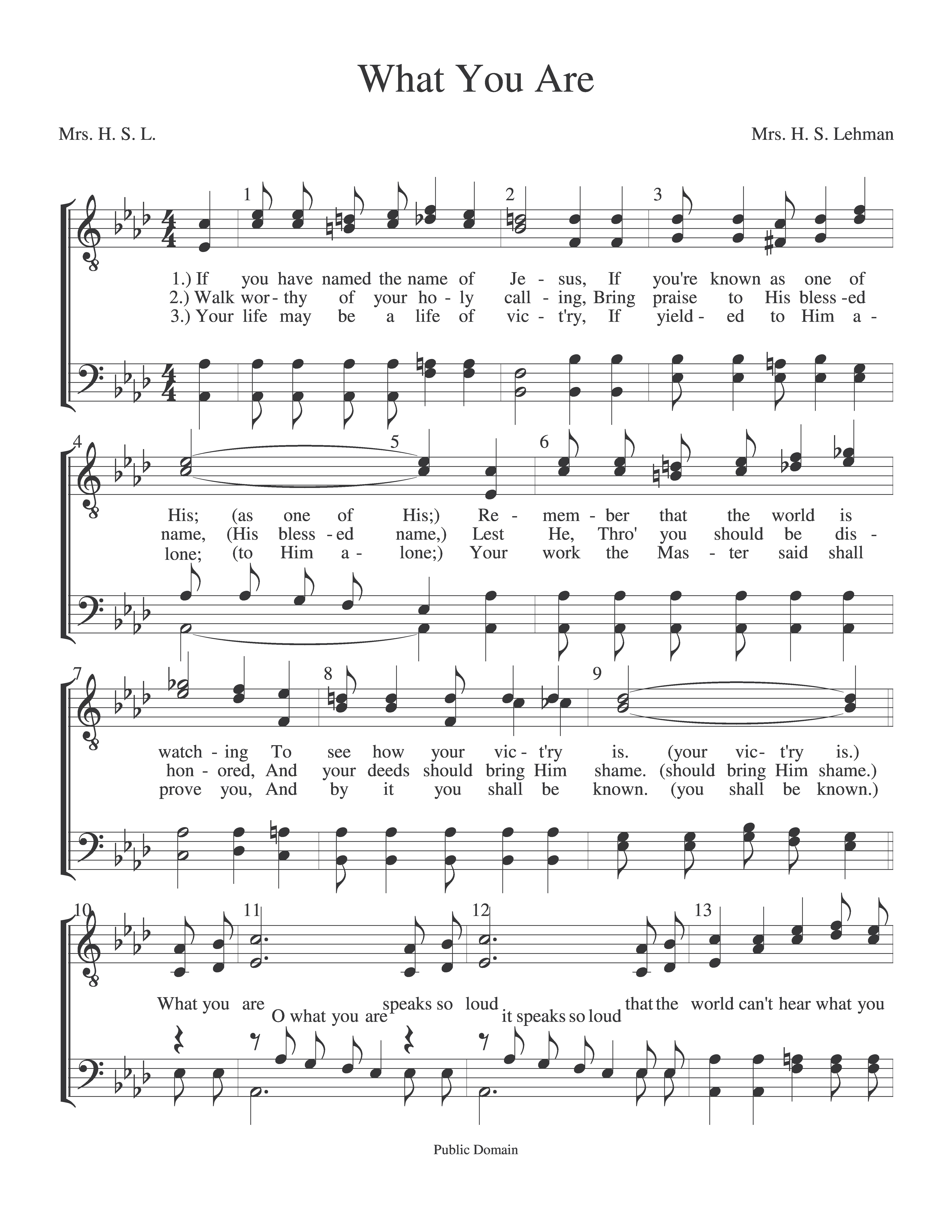 What You Are page 1