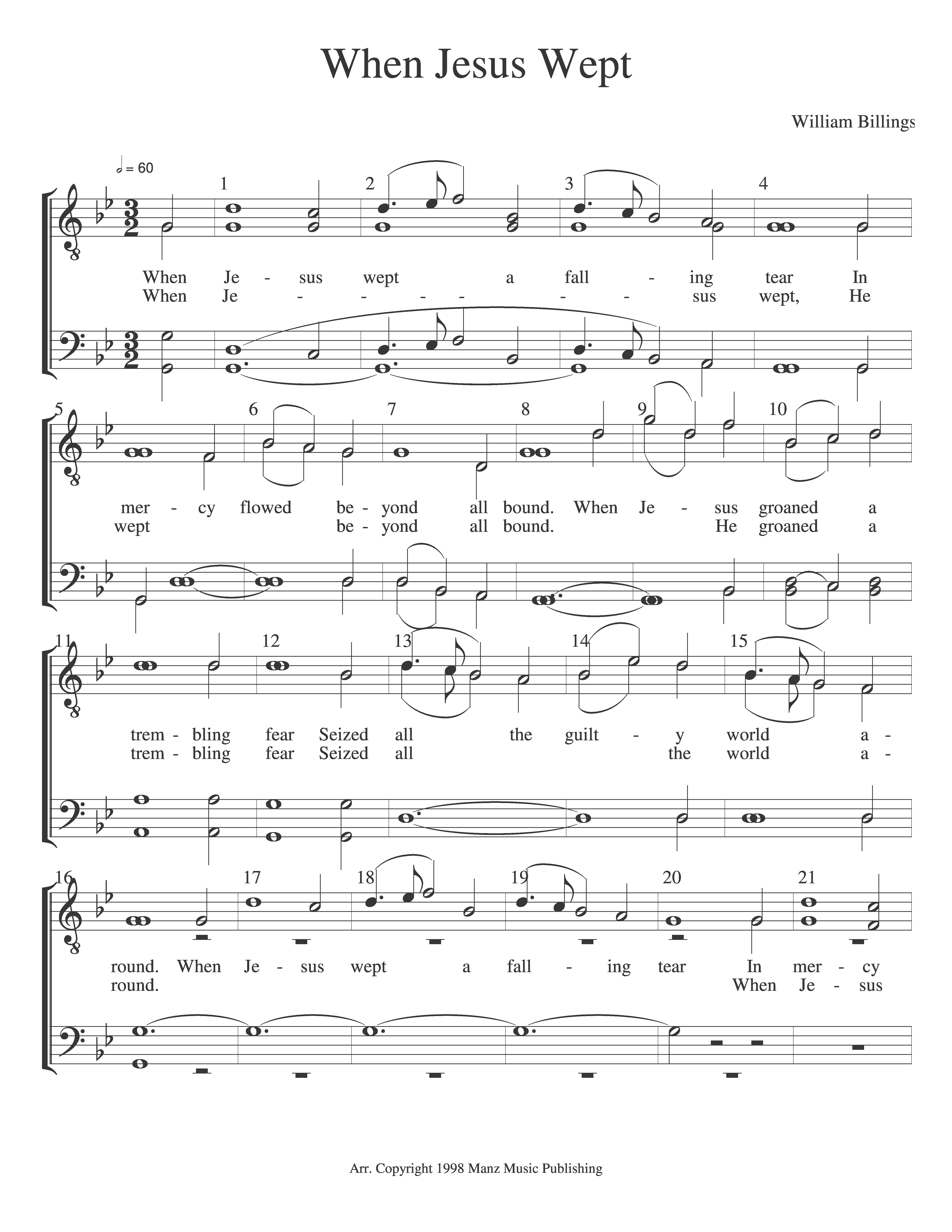 When Jesus Wept page 1