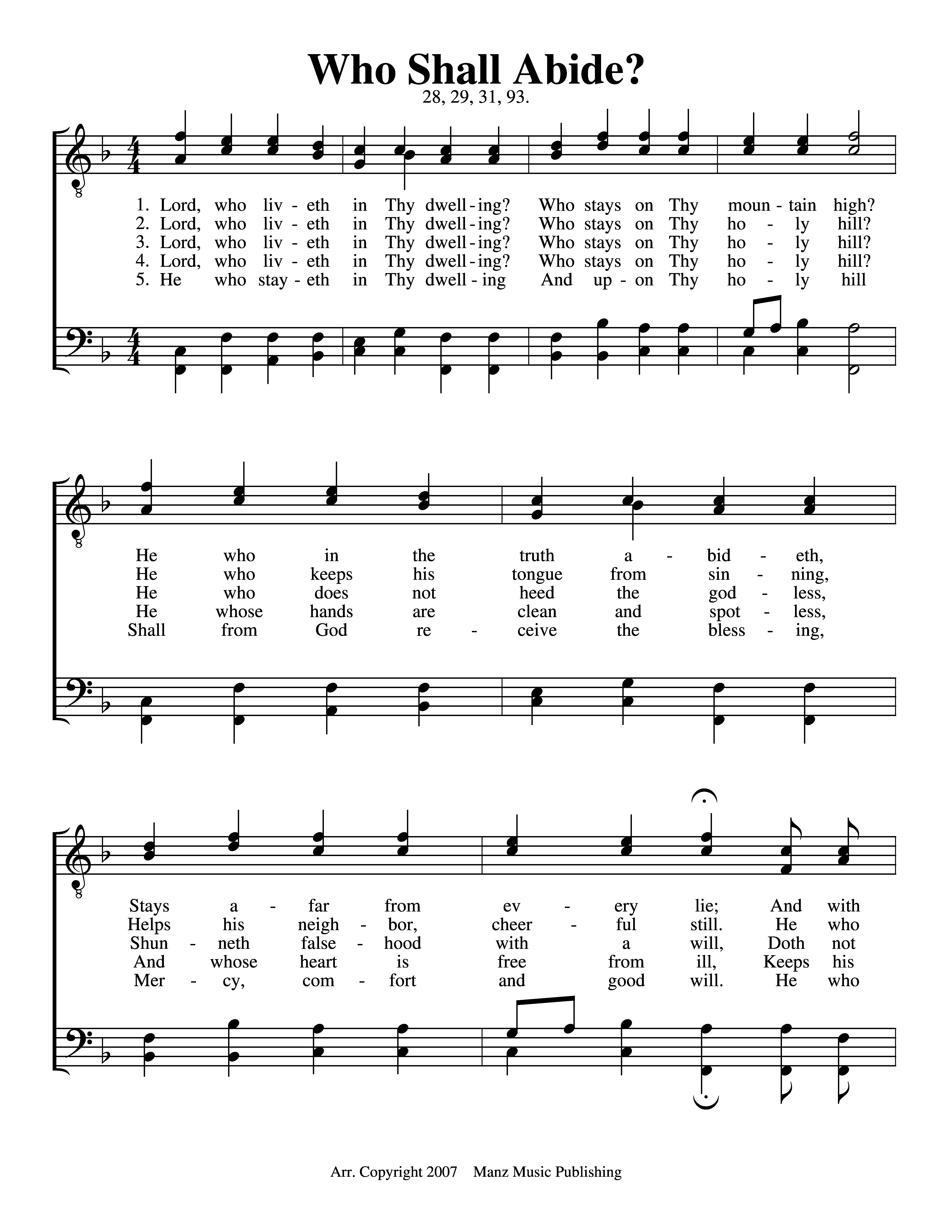 Who Shall Abide page 1