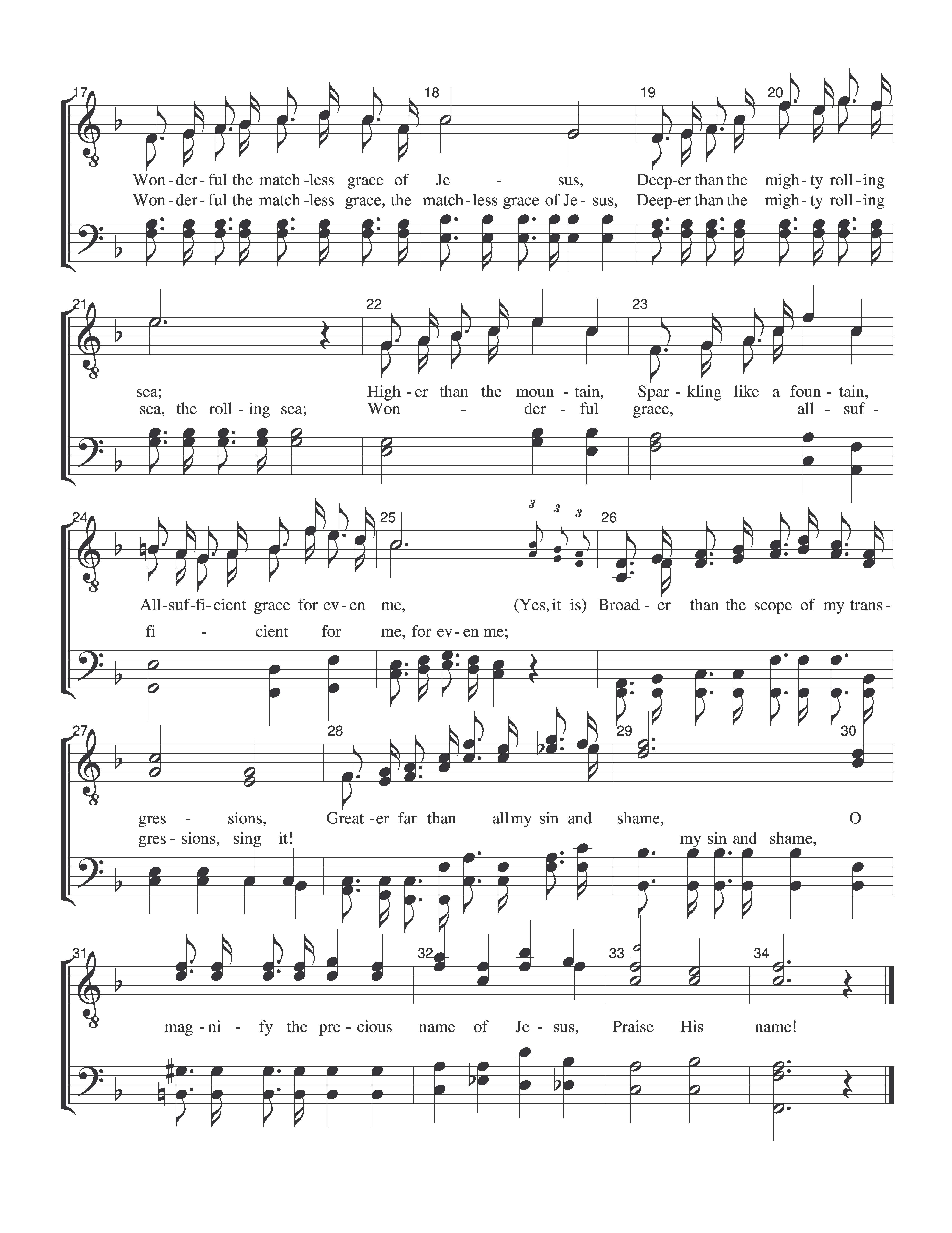 Wonderful Grace Of Jesus page 2