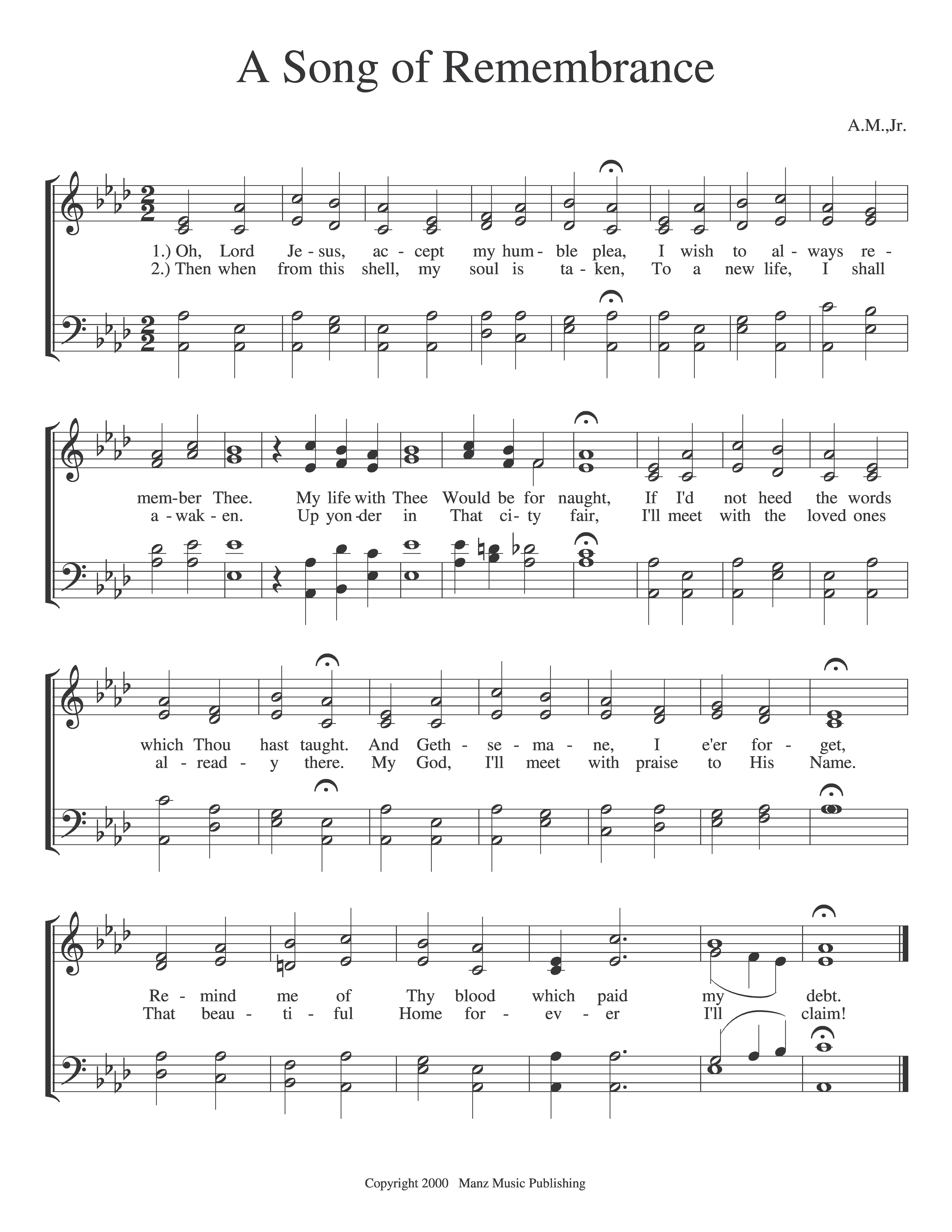 A Song of Remembrance