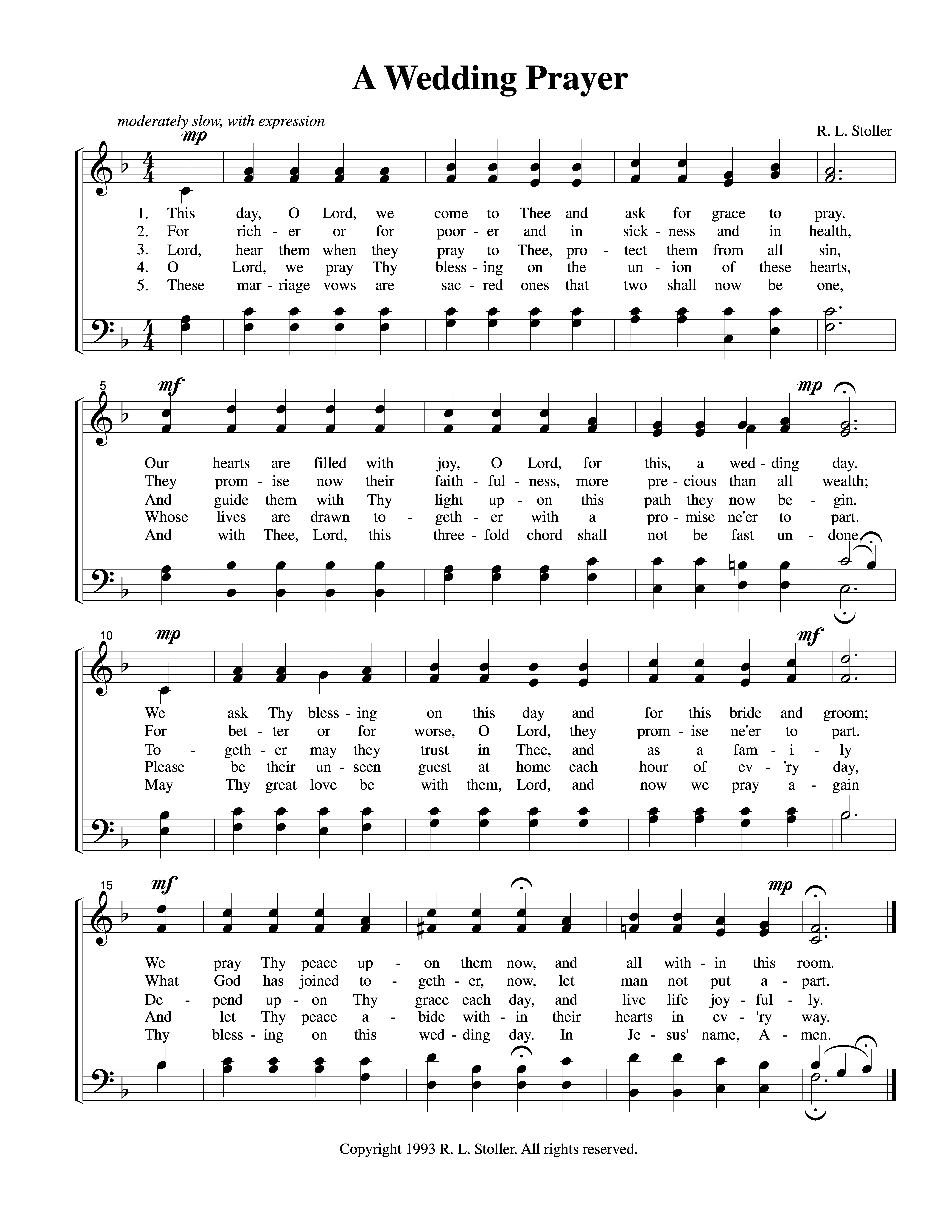 A Wedding Prayer
