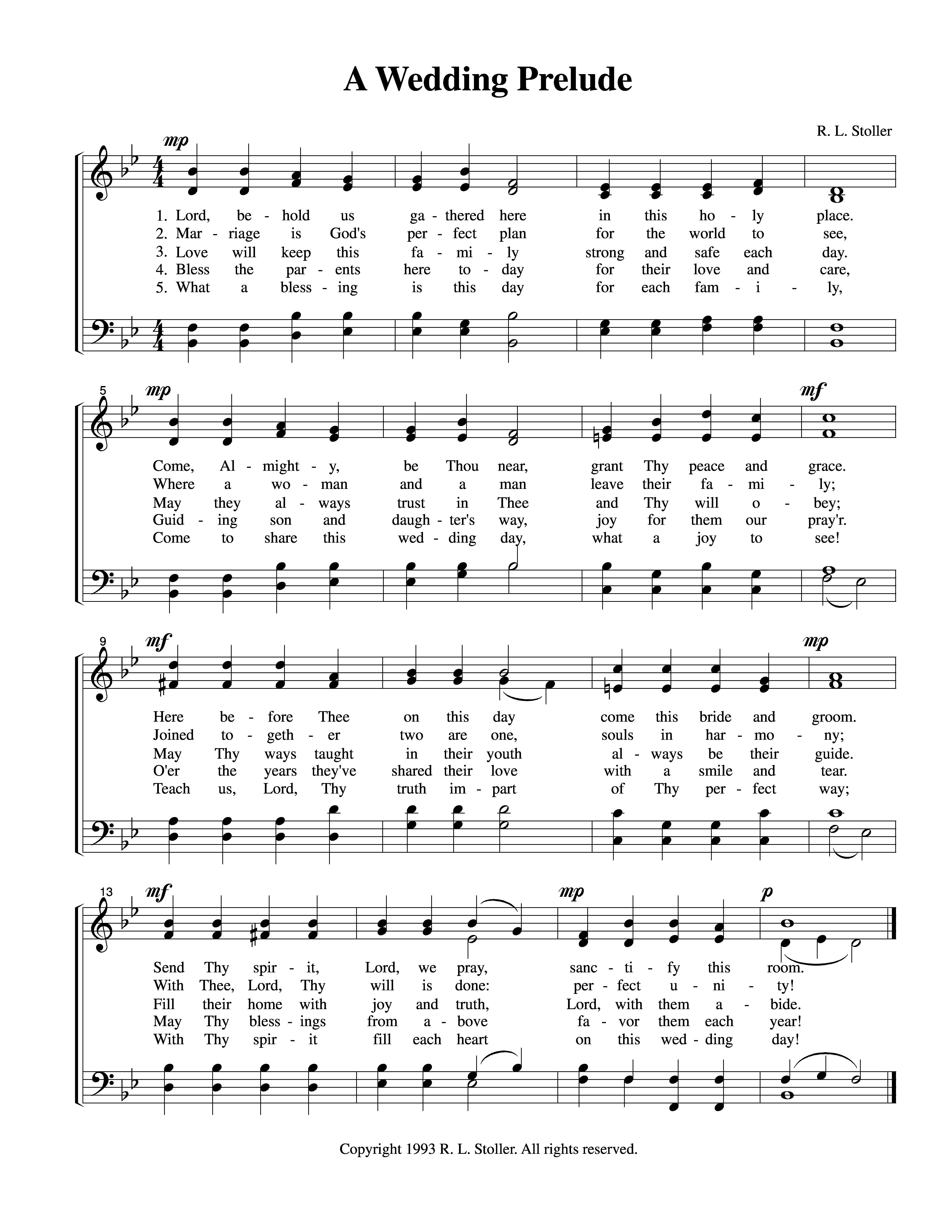 A Wedding Prelude