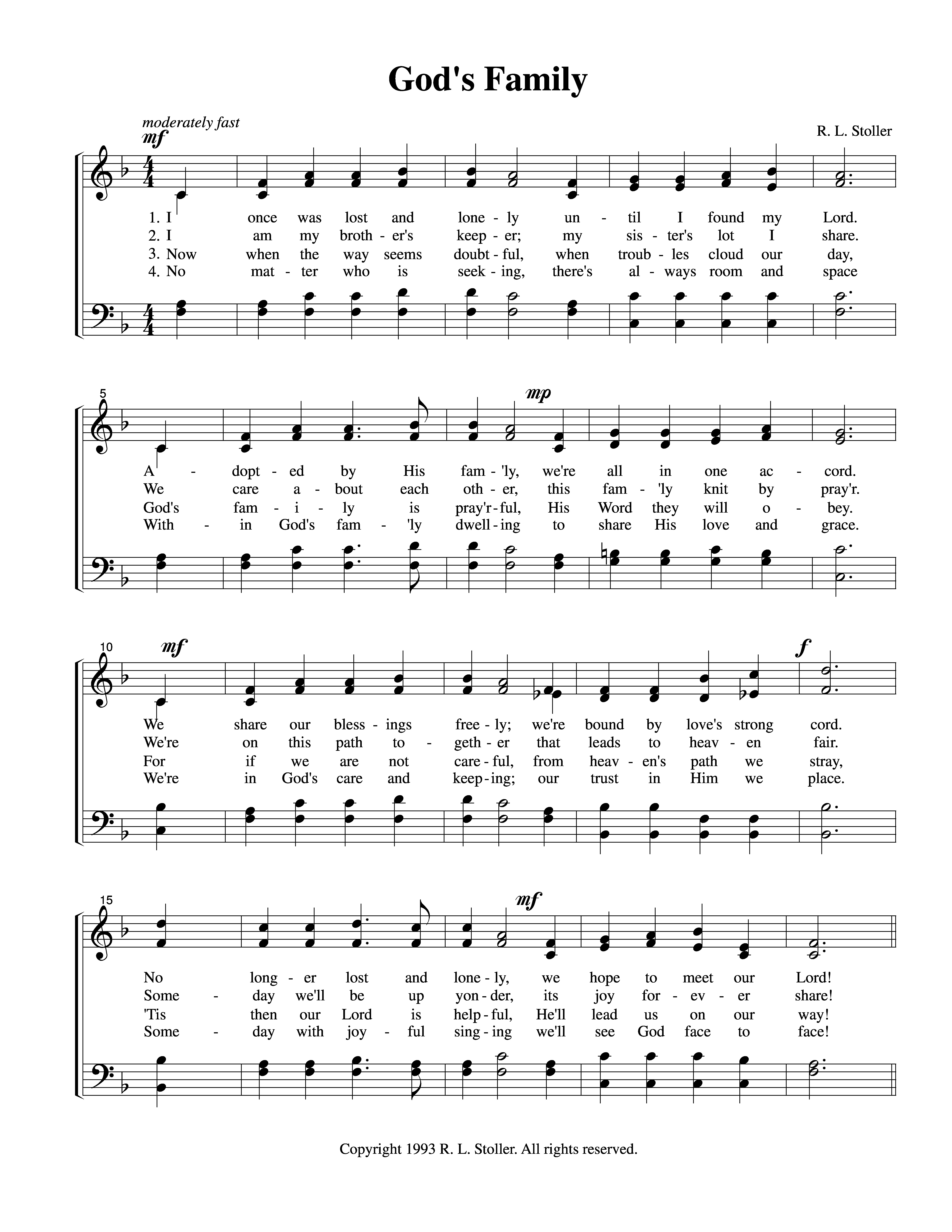 God's Family page 1