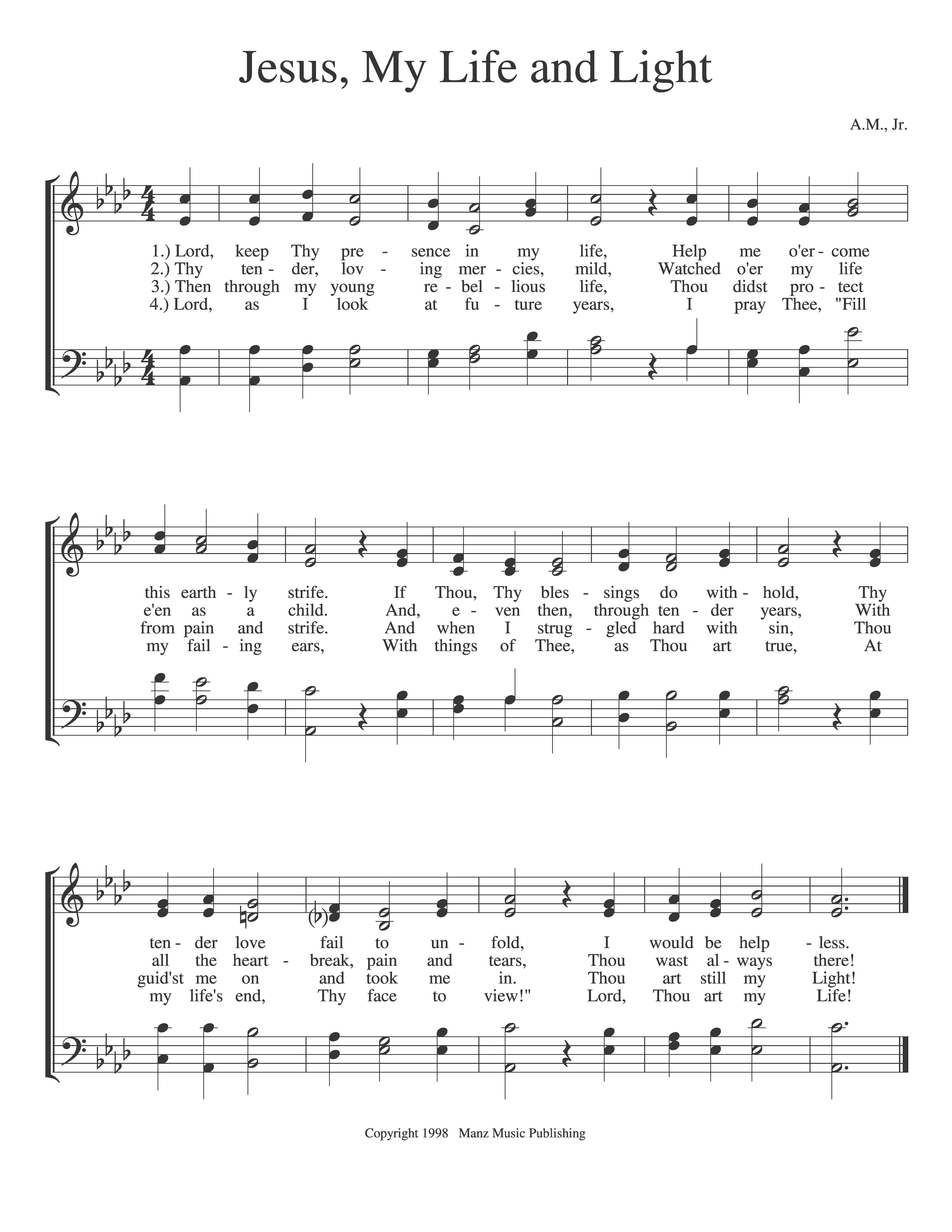 Jesus, My Life and Light