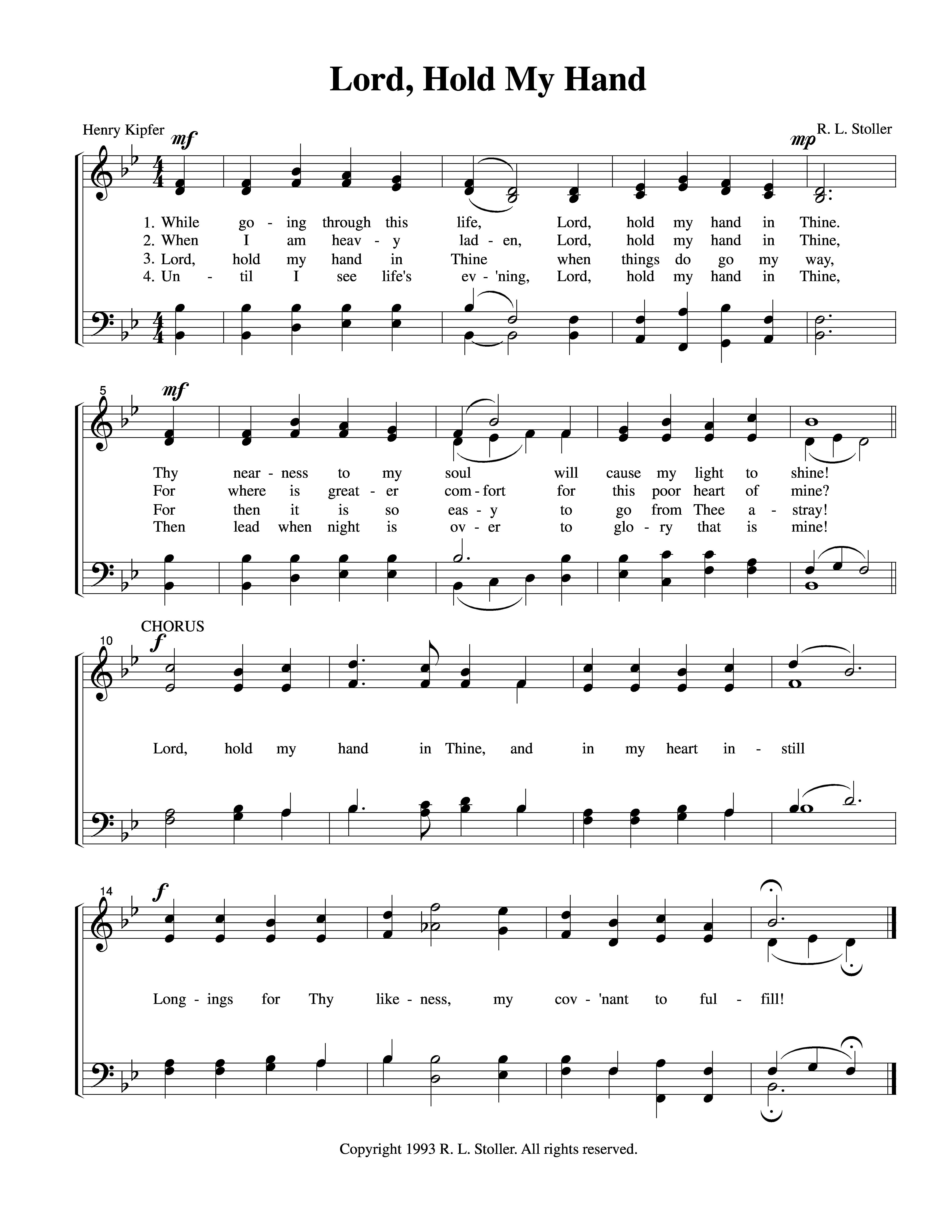 Lord, Hold My Hand