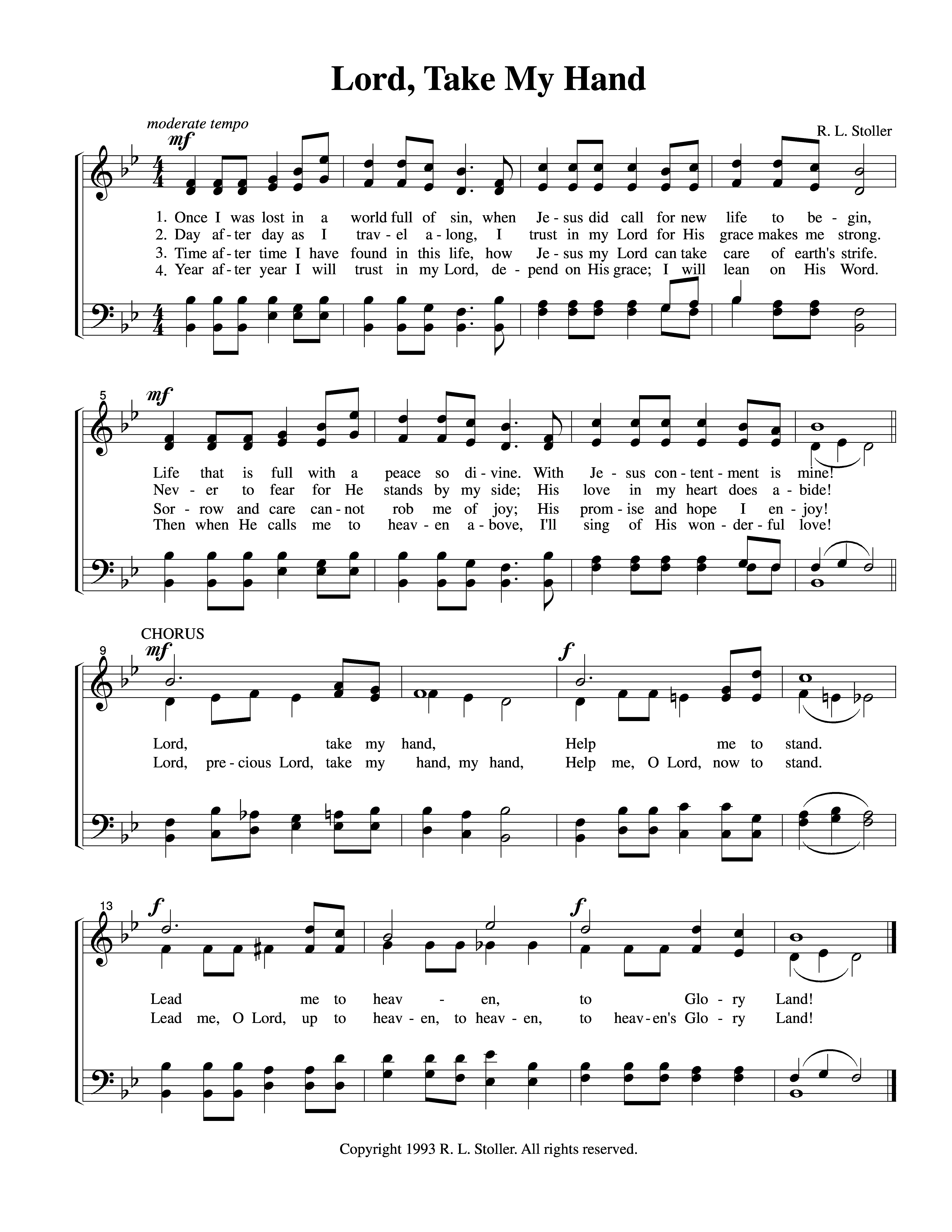 Lord, Take My Hand