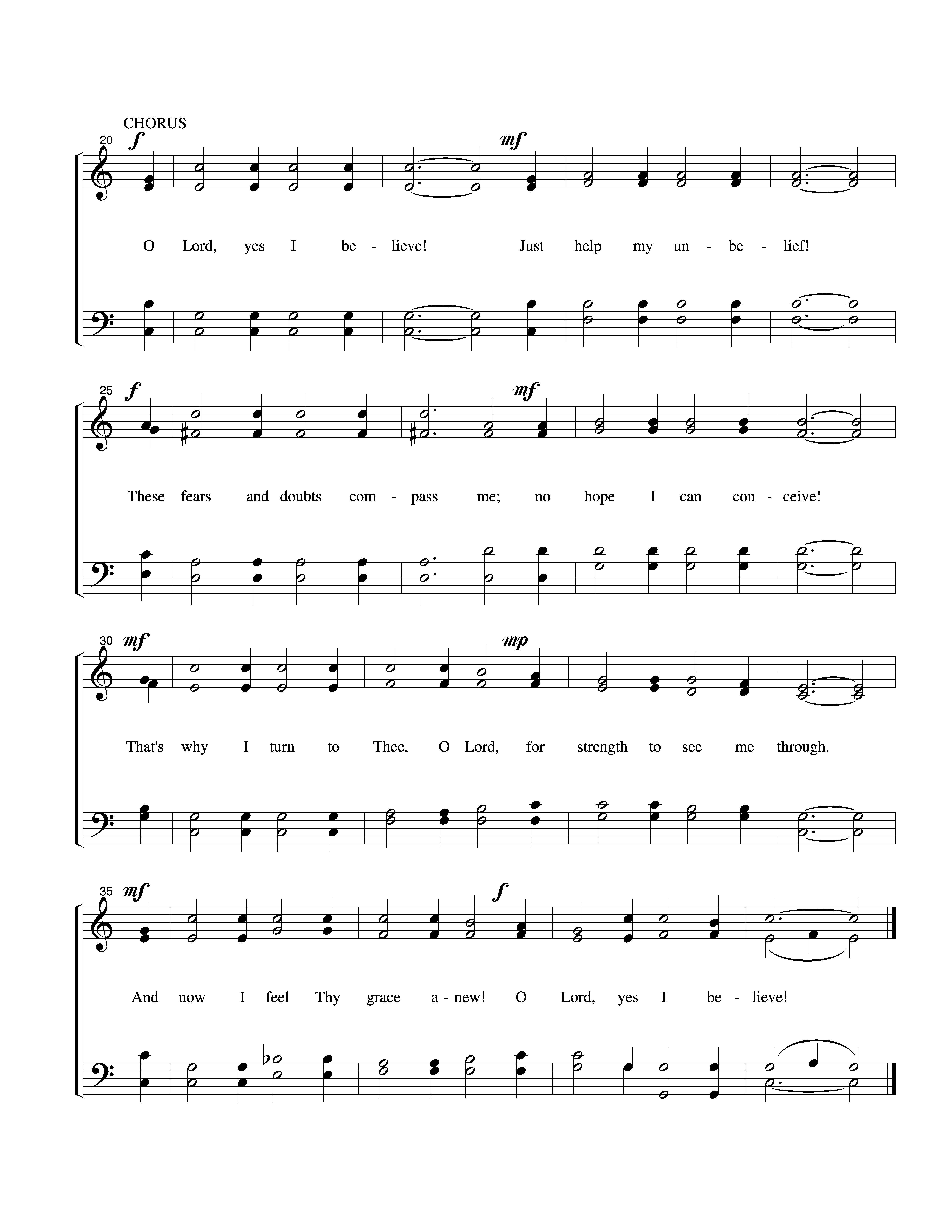 O Lord, Yes I Believe page 2