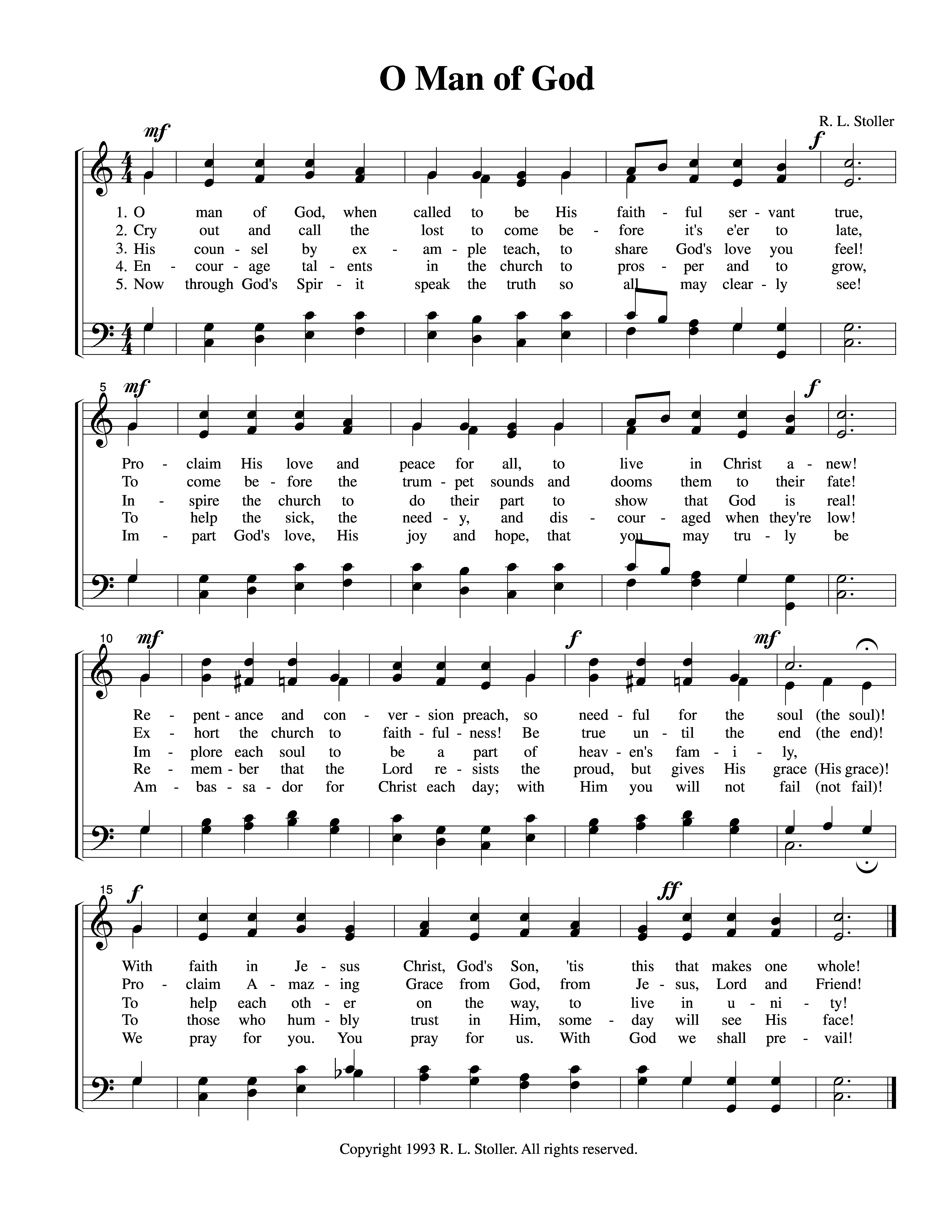 O Man of God