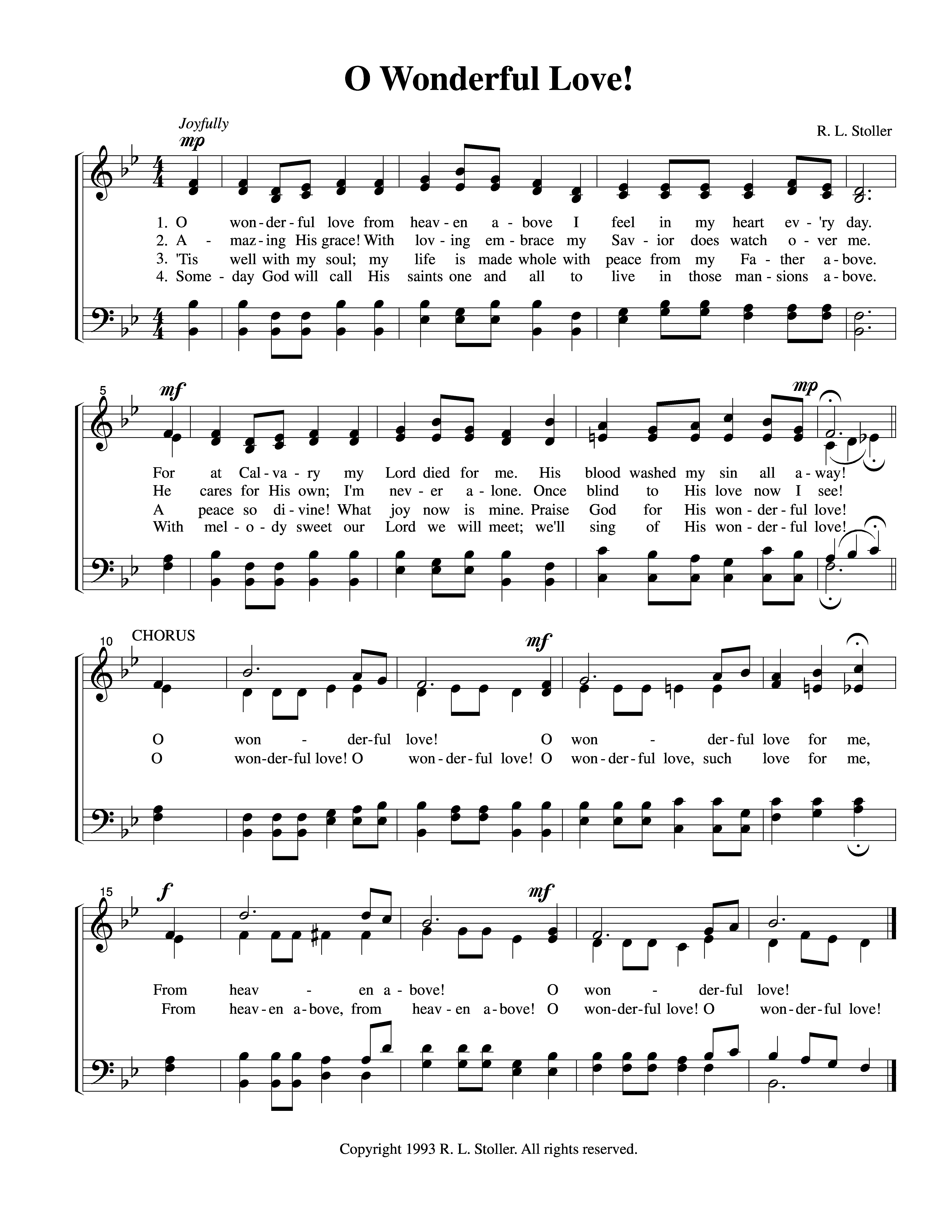 O Wonderful Love
