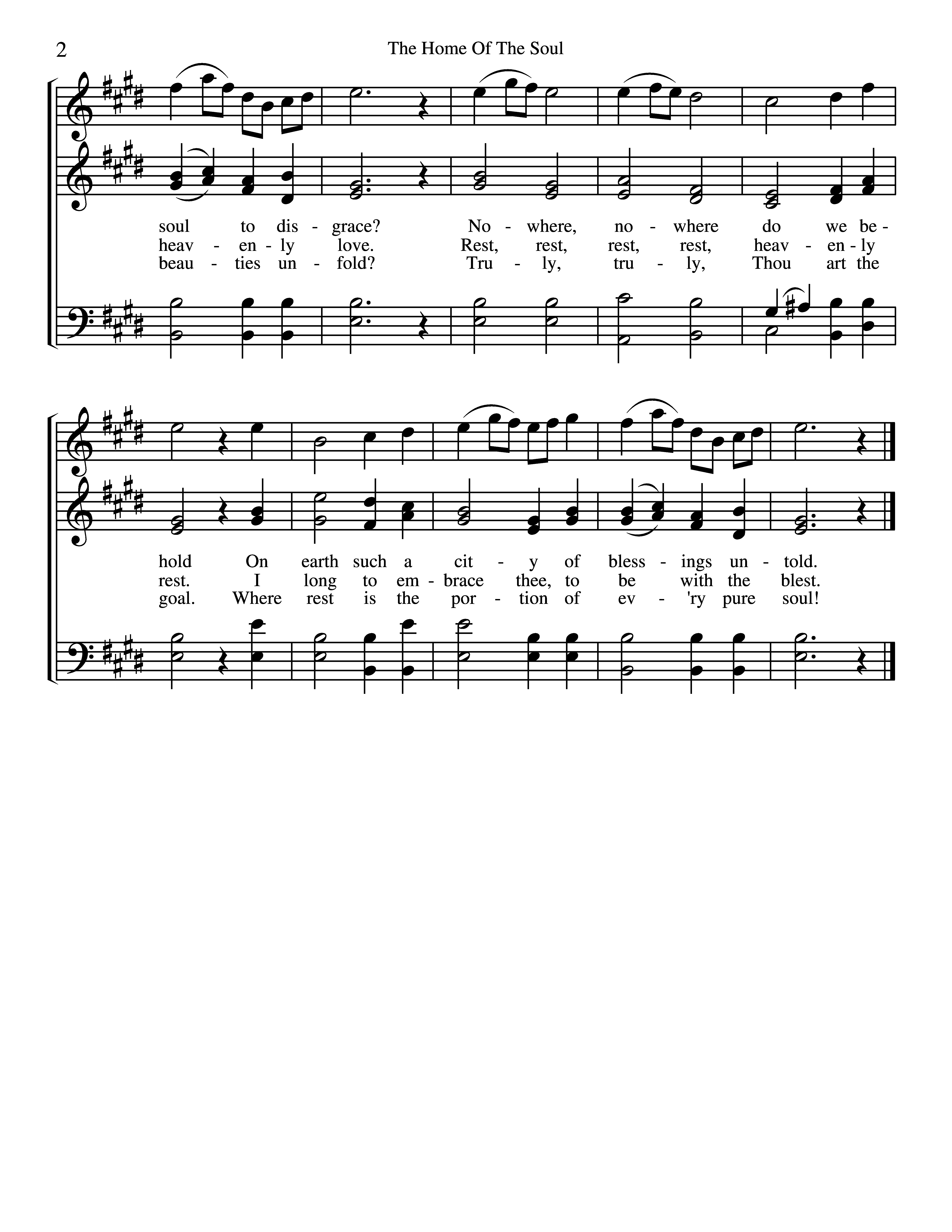 The Home Of The Soul (Descant) page 2