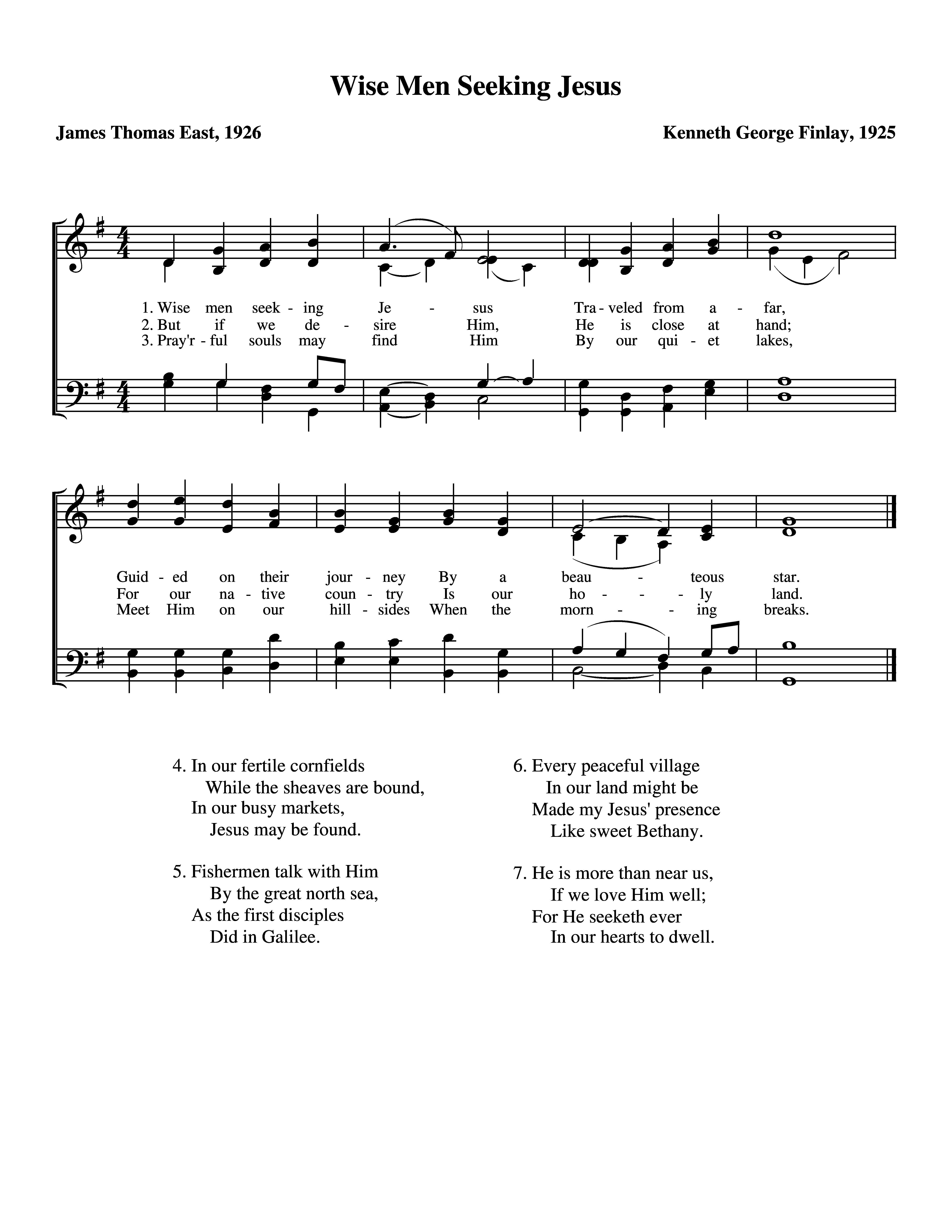 Wise Men Seeking Jesus